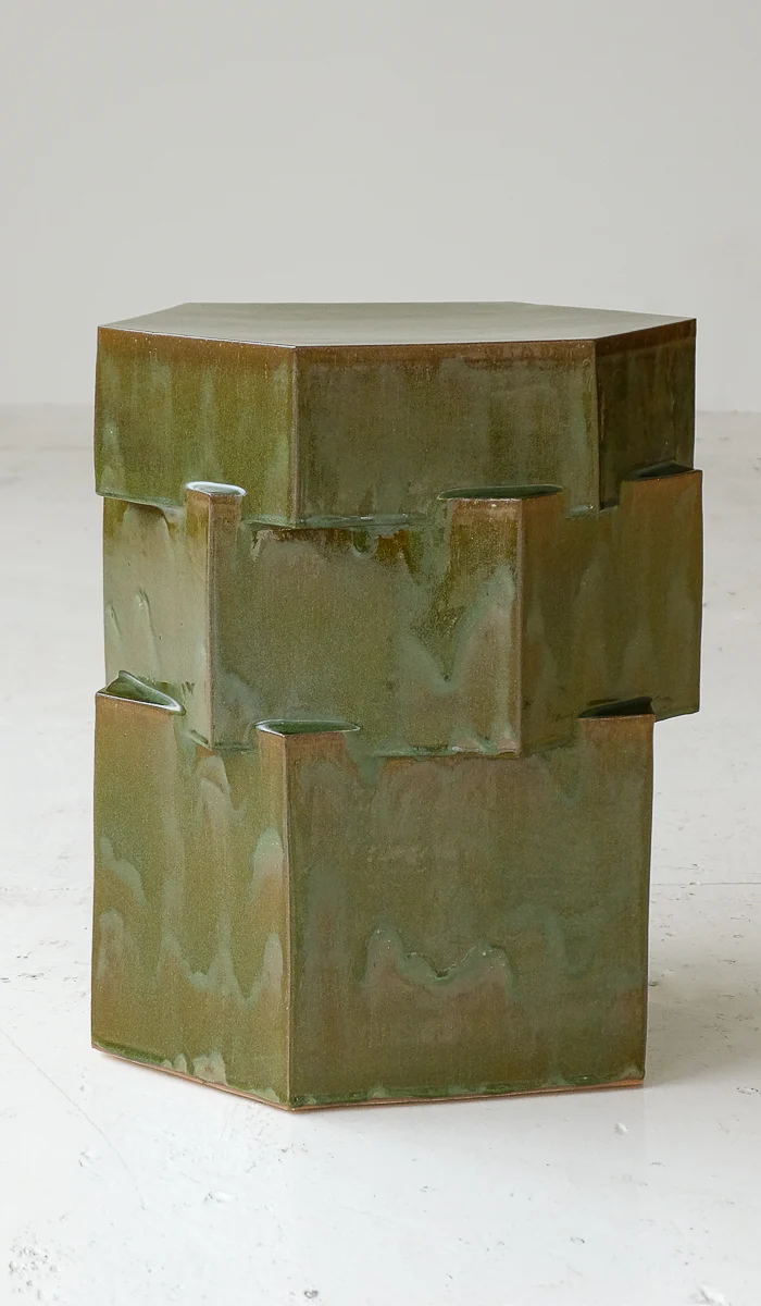 B Zippy XL Tall Triple Tier Hex Side Table - Image 10