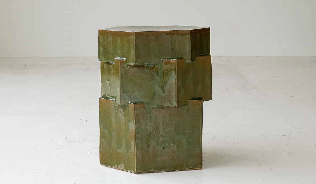 B Zippy XL Tall Triple Tier Hex Side Table - Image 4