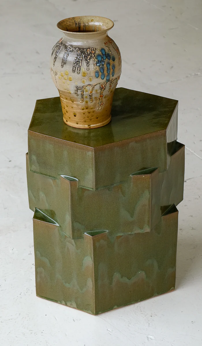 B Zippy XL Tall Triple Tier Hex Side Table - Image 8