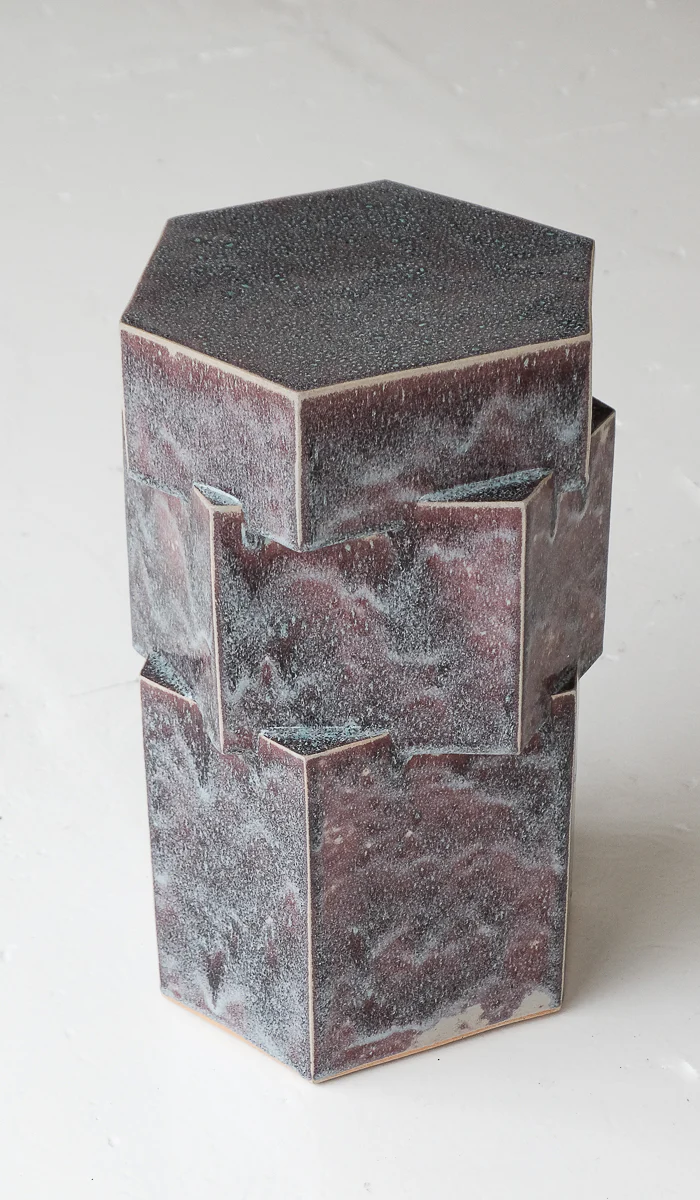 B Zippy Tall Triple Tier Hex Side Table - Image 14