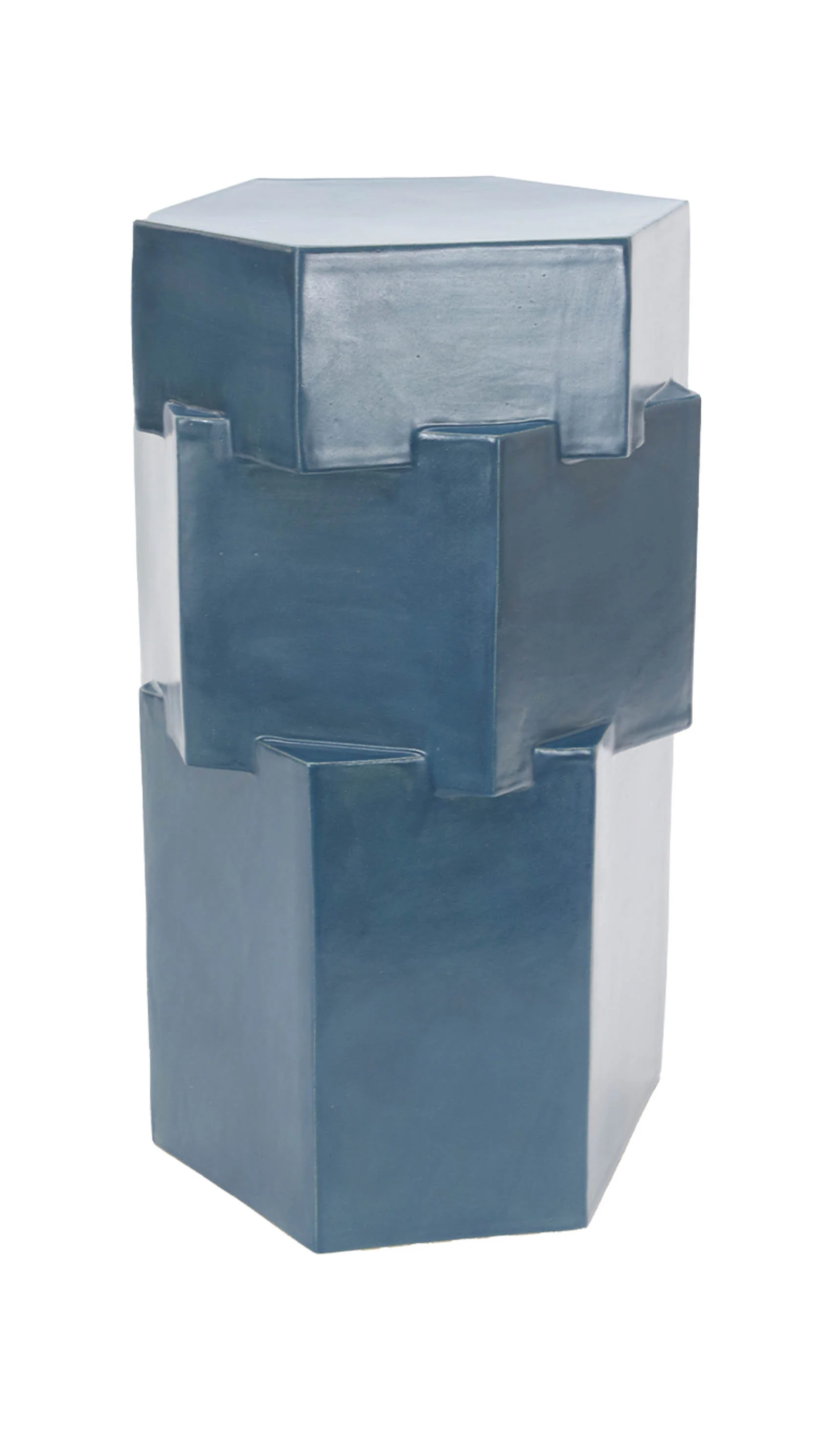 B Zippy Tall Triple Tier Hex Side Table - Image 15