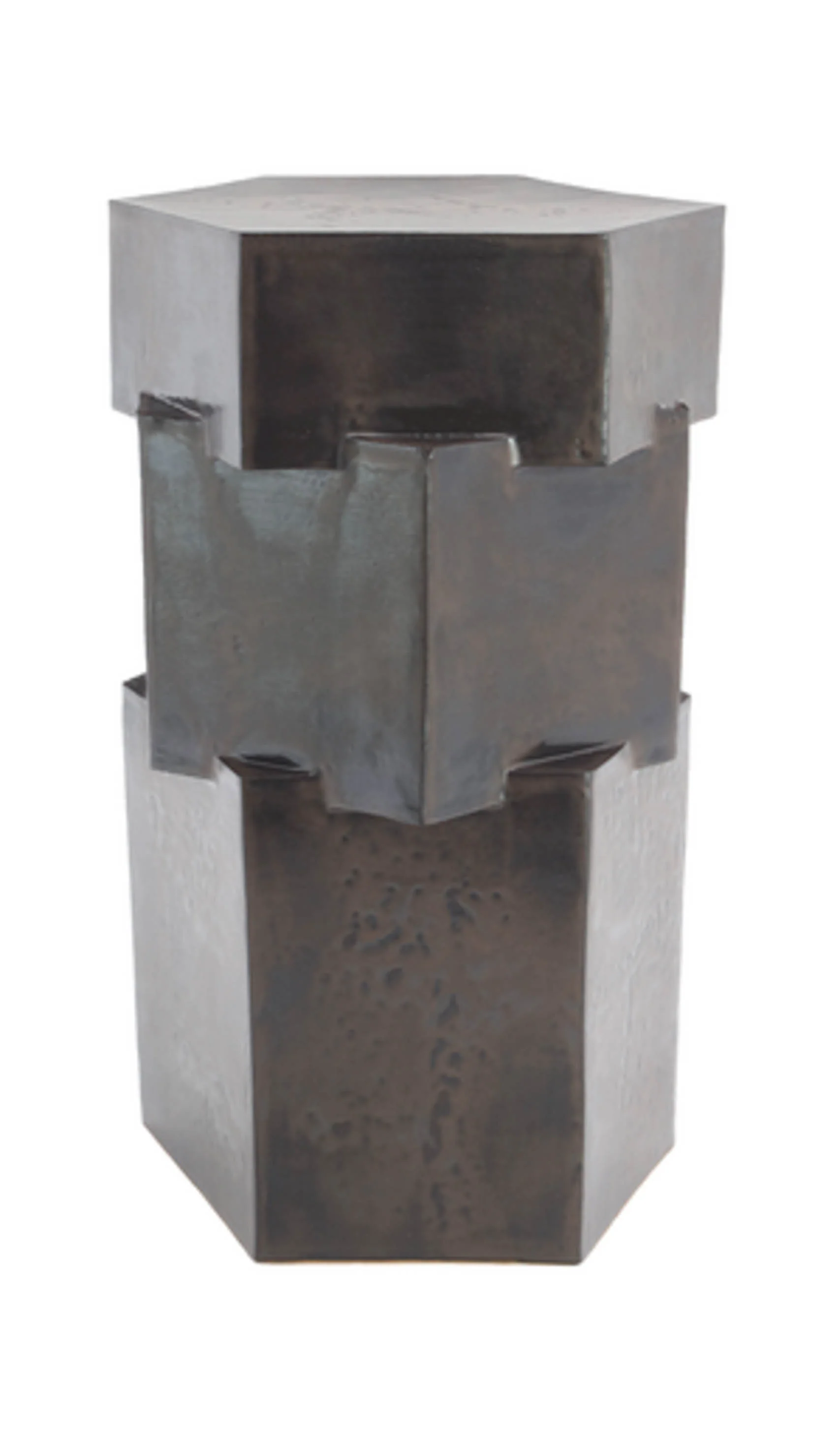 B Zippy Tall Triple Tier Hex Side Table - Image 18