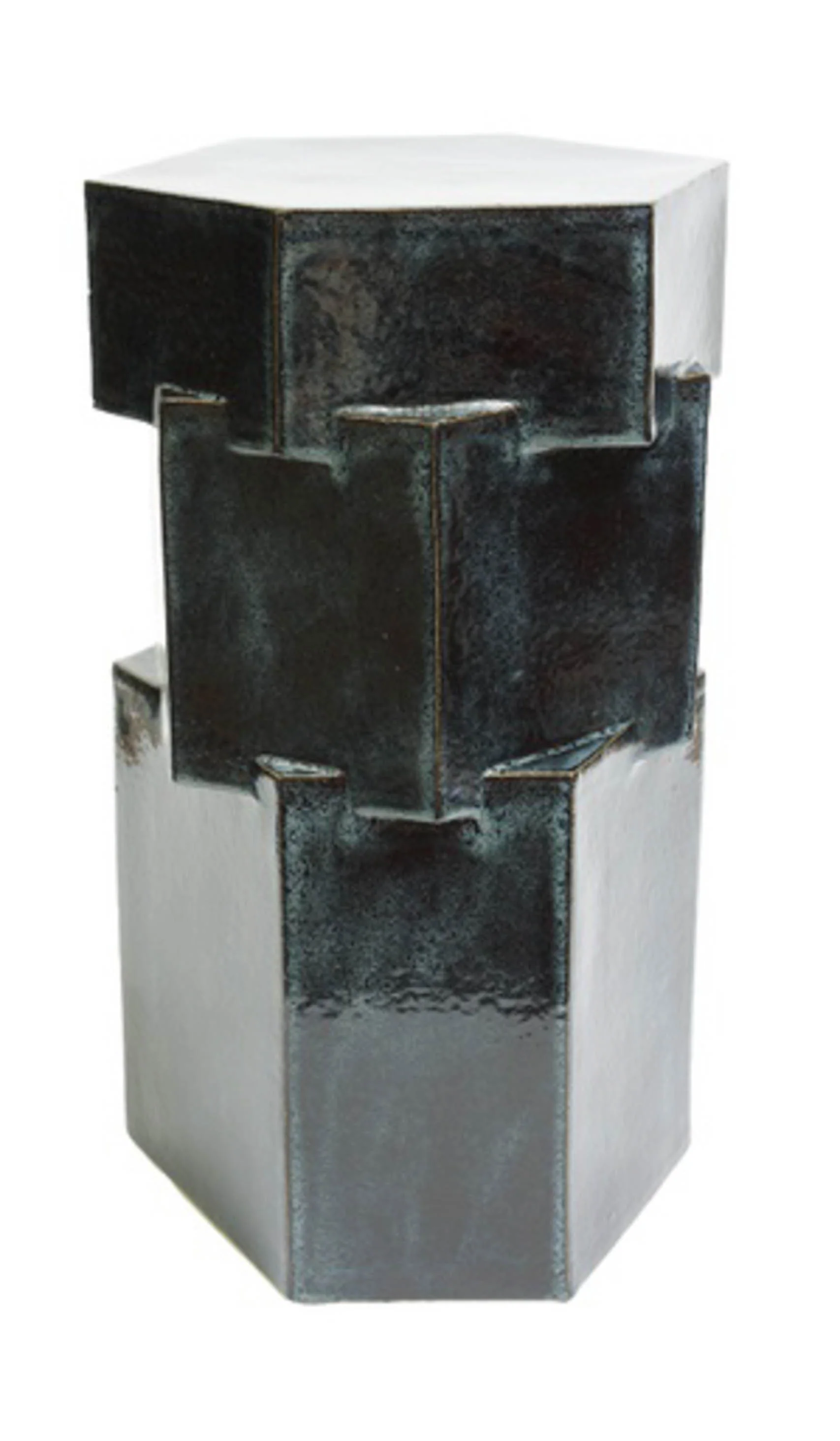 B Zippy Tall Triple Tier Hex Side Table - Image 25