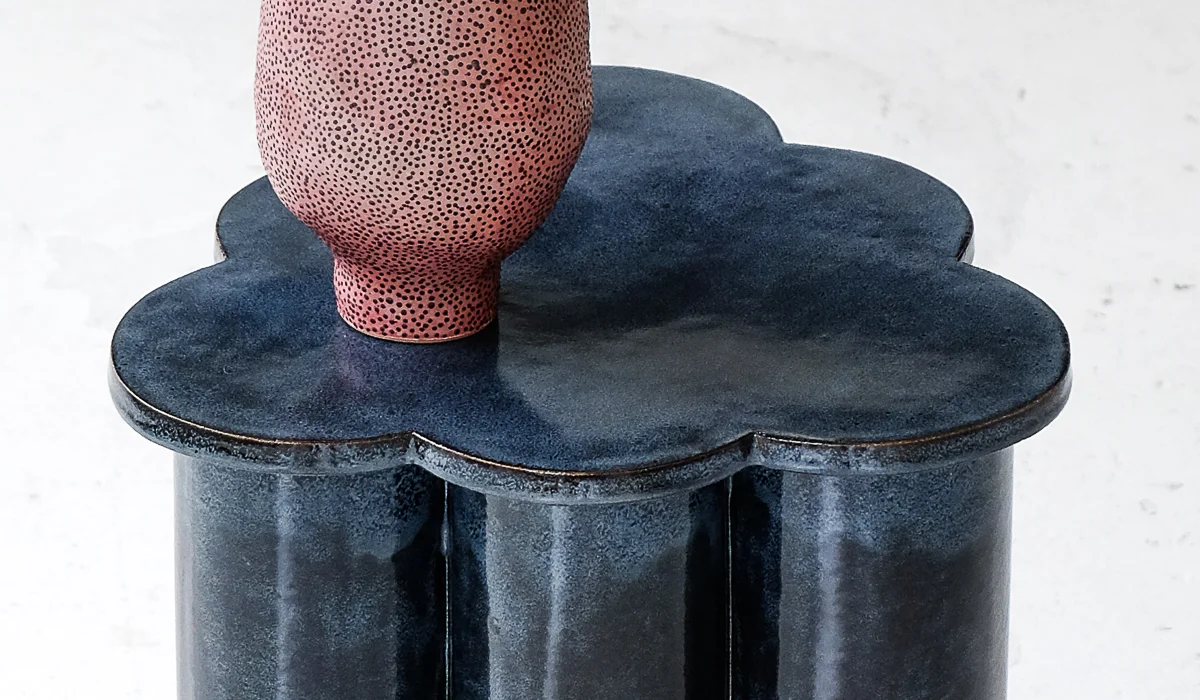 B Zippy Tall Ruffle Side Table - Image 11