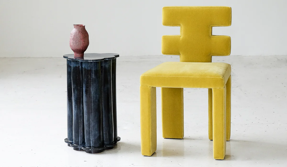 B Zippy Tall Ruffle Side Table - Image 7
