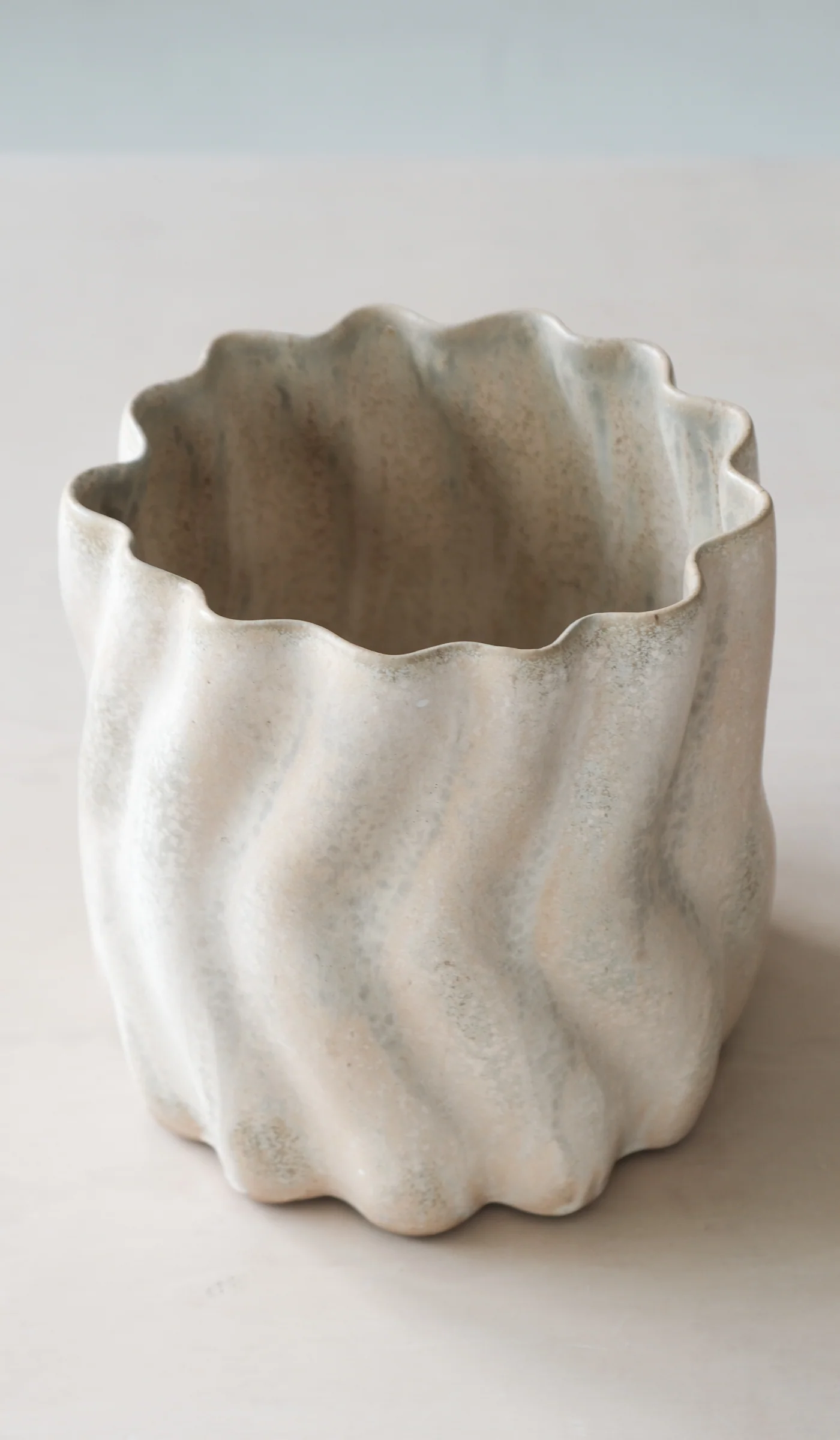 Clair Catillaz Field Ash Matte Ripple Vessel - Image 3