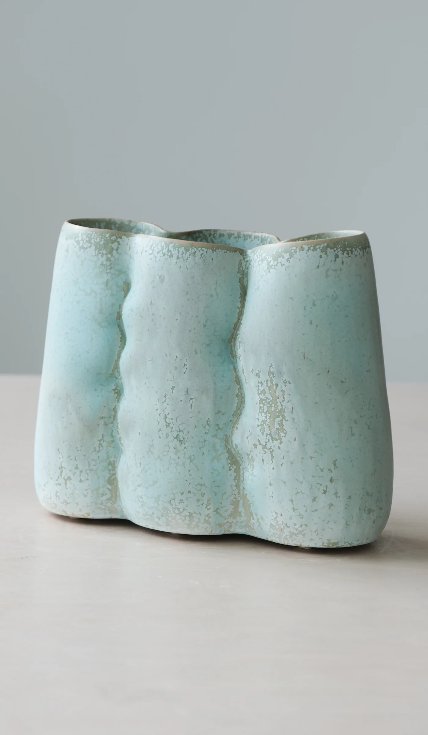 Clair Catillaz Long Copper Crystal Pinch Vessel - Image 8