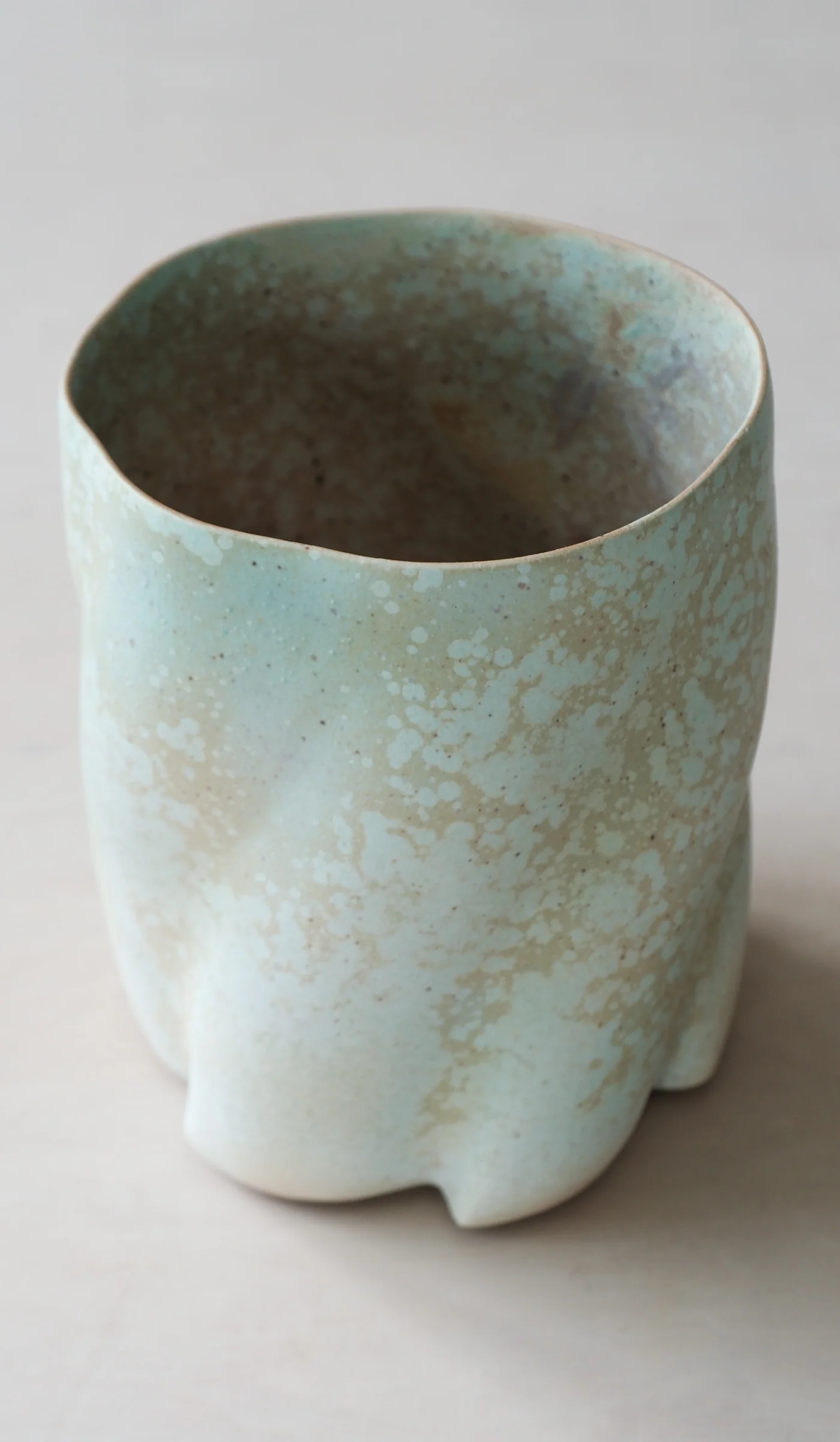 Clair Catillaz Matte Copper Crystal Twist Vessel - Image 3