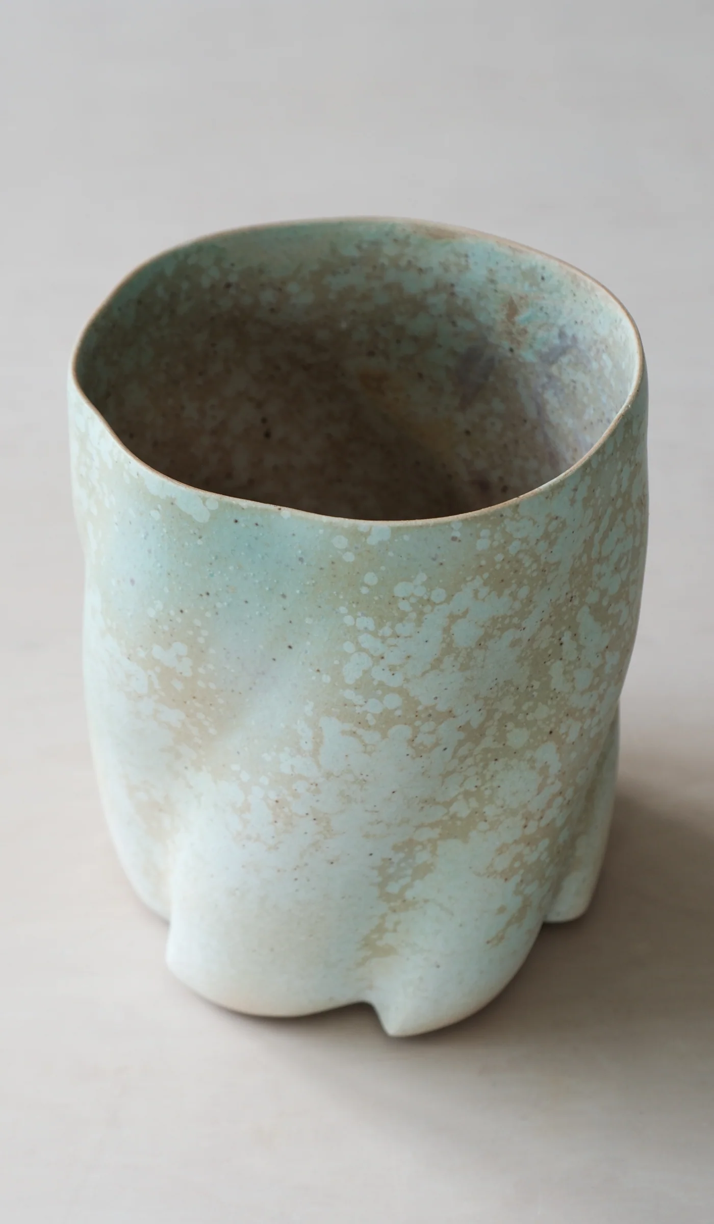 Clair Catillaz Matte Copper Crystal Twist Vessel - Image 5