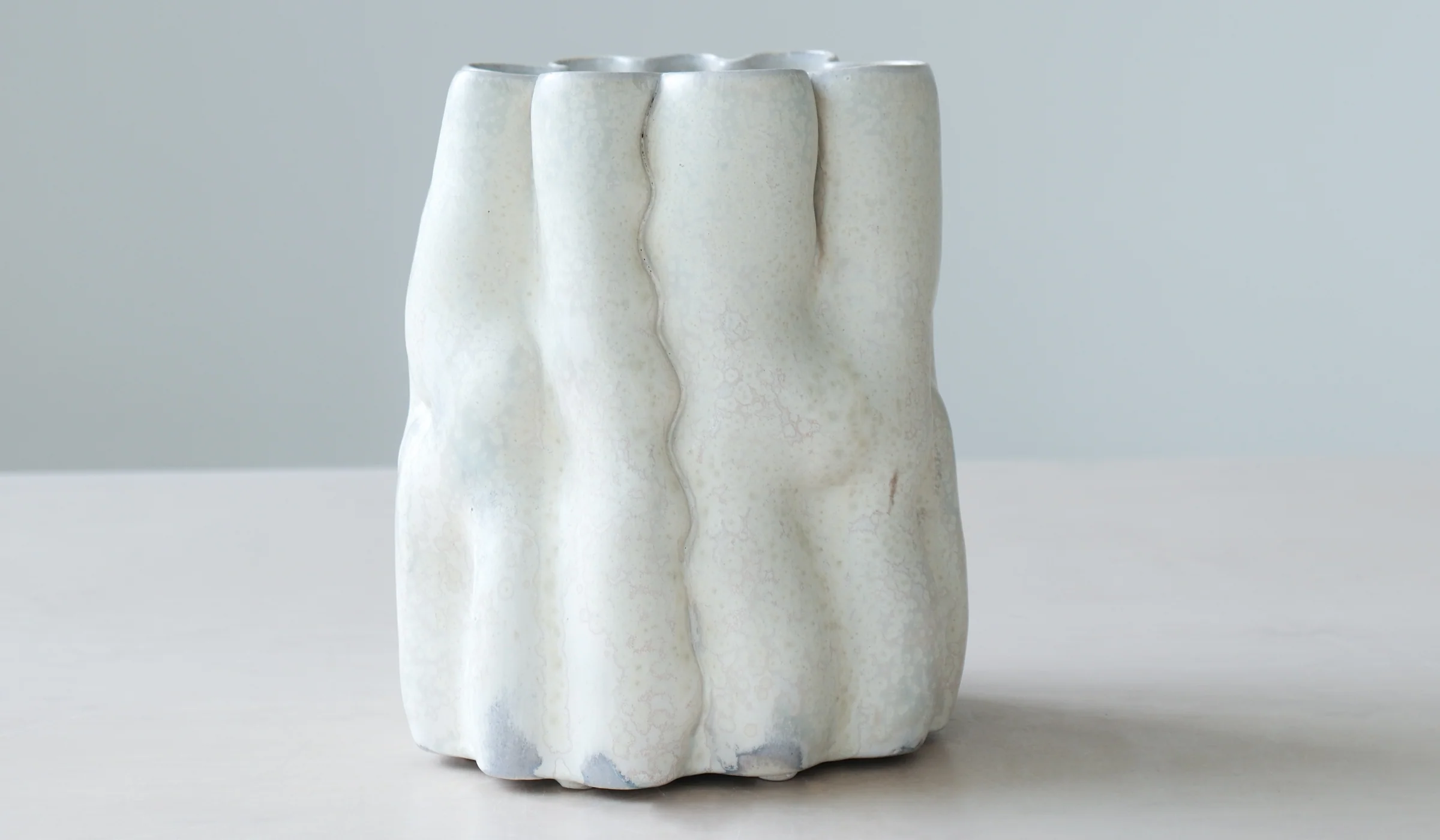 Clair Catillaz Pale Yellow Crystal Vessel - Image 2