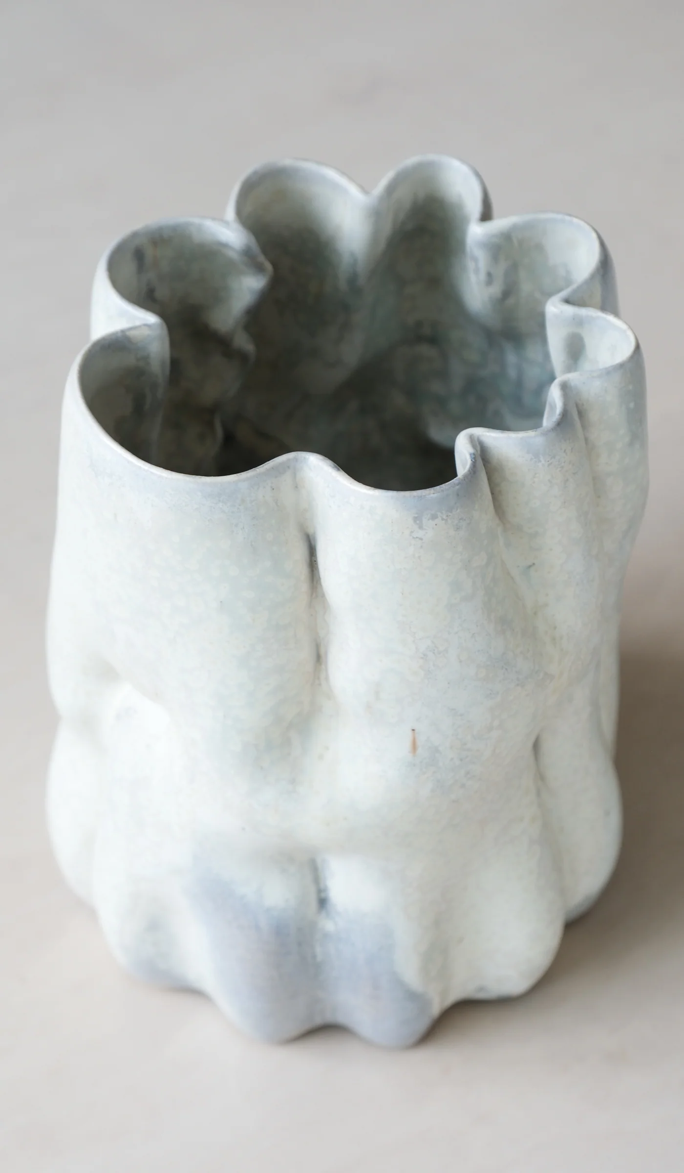 Clair Catillaz Pale Yellow Crystal Vessel - Image 6