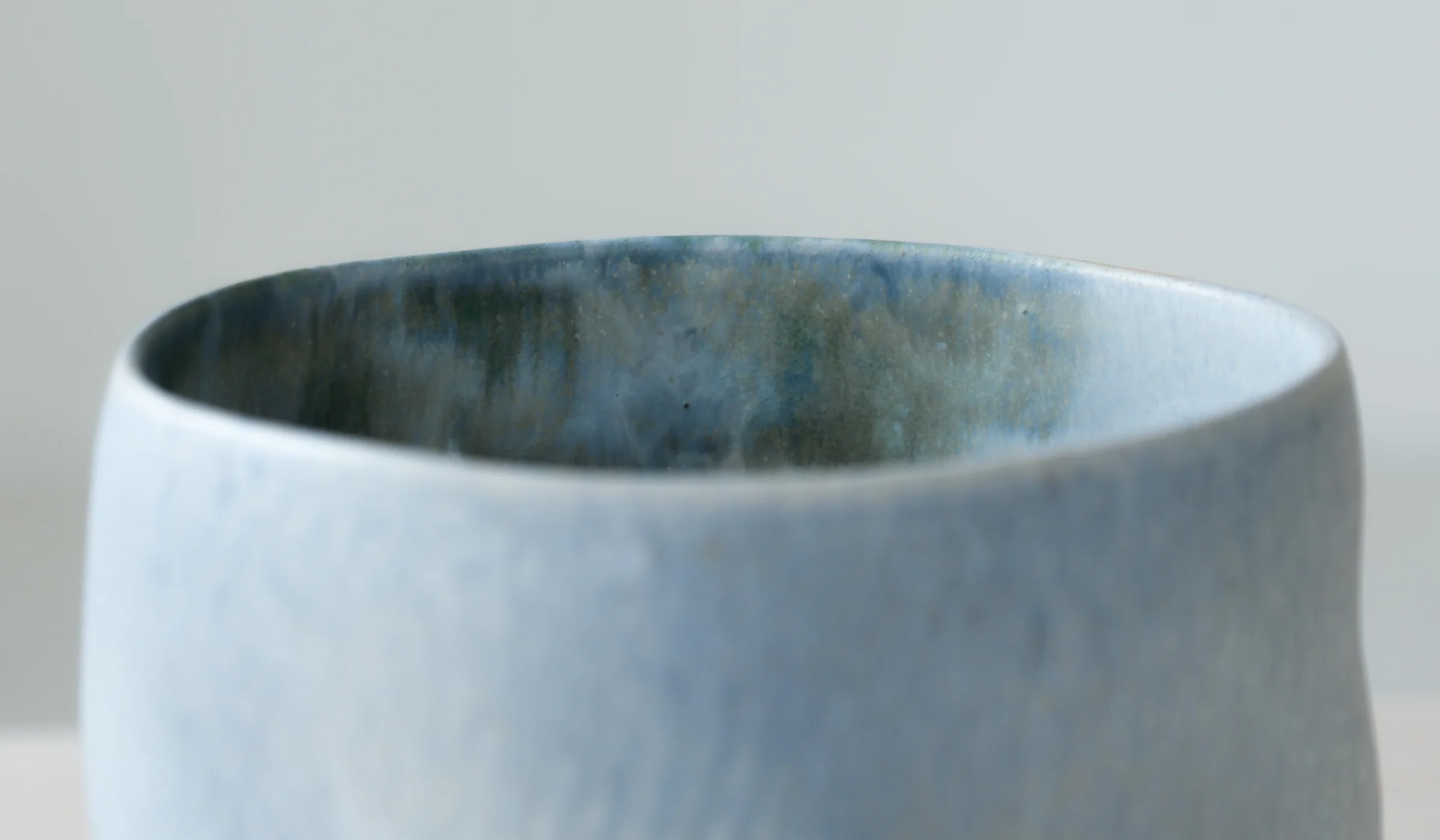 Clair Catillaz Pale Blue Matte Twist Vessel - Image 10
