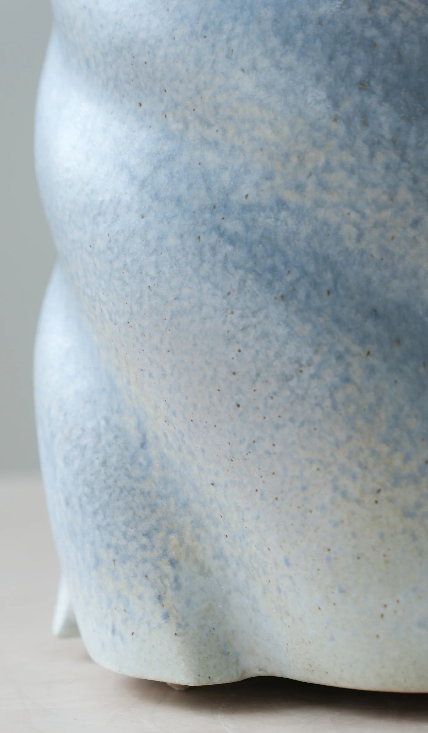 Clair Catillaz Pale Blue Matte Twist Vessel - Image 12