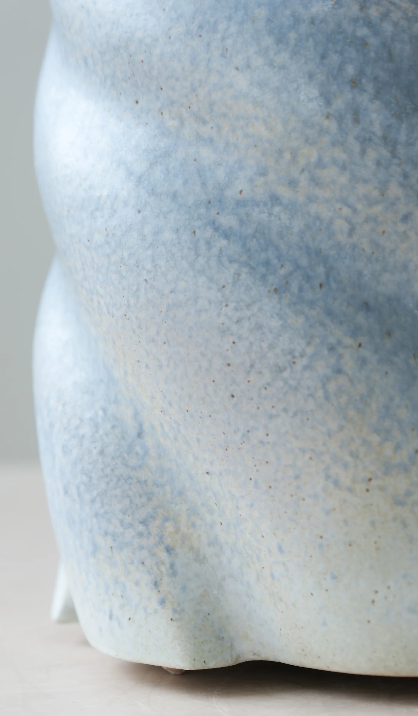 Clair Catillaz Pale Blue Matte Twist Vessel - Image 6