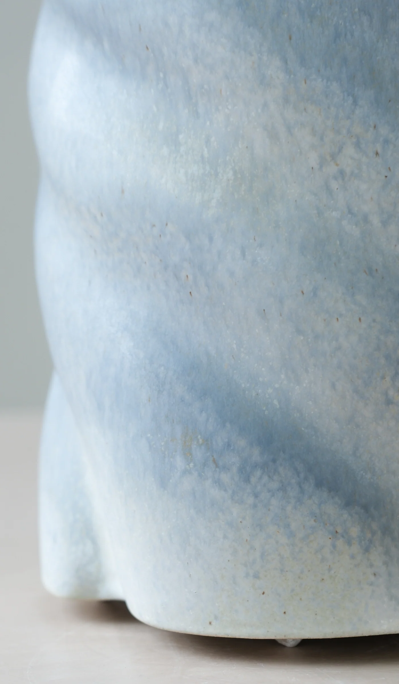 Clair Catillaz Pale Blue Matte Twist Vessel - Image 8