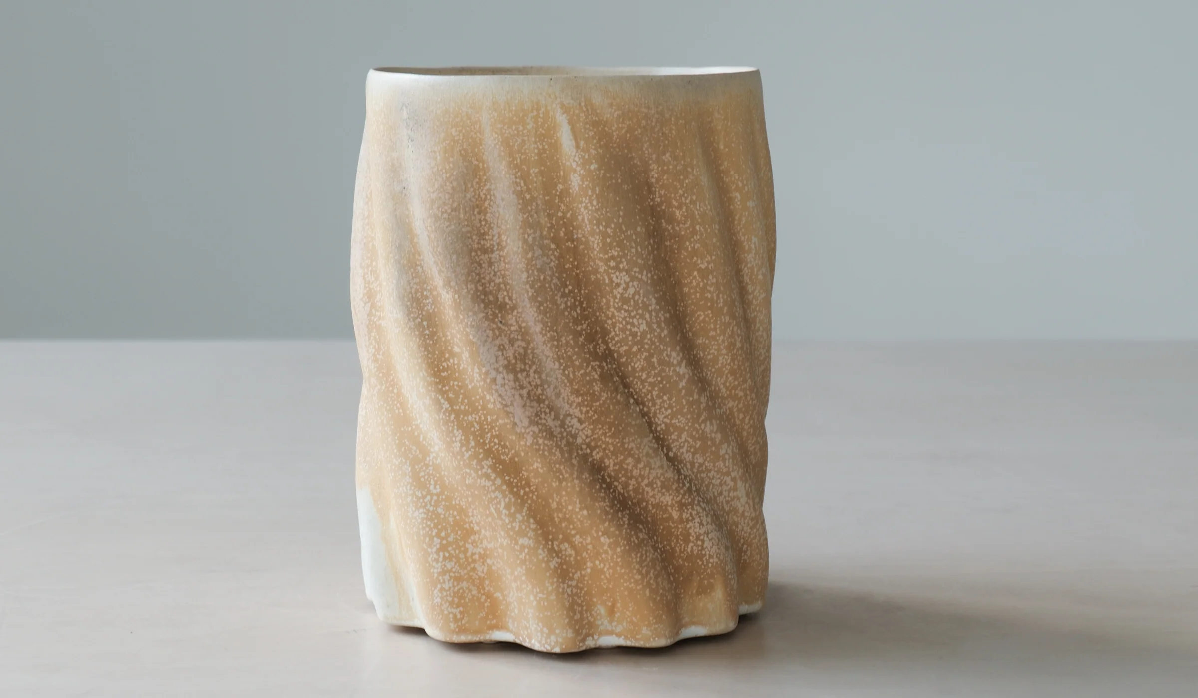 Clair Catillaz Strong Yellow Twist Vessel - Image 12
