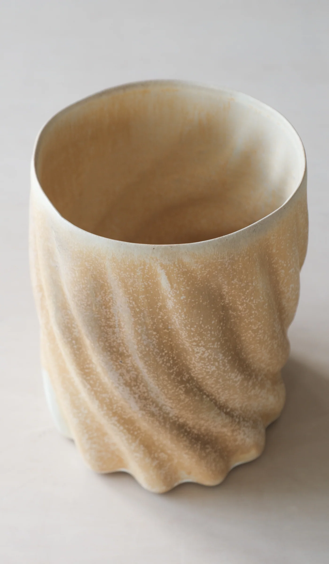 Clair Catillaz Strong Yellow Twist Vessel - Image 3