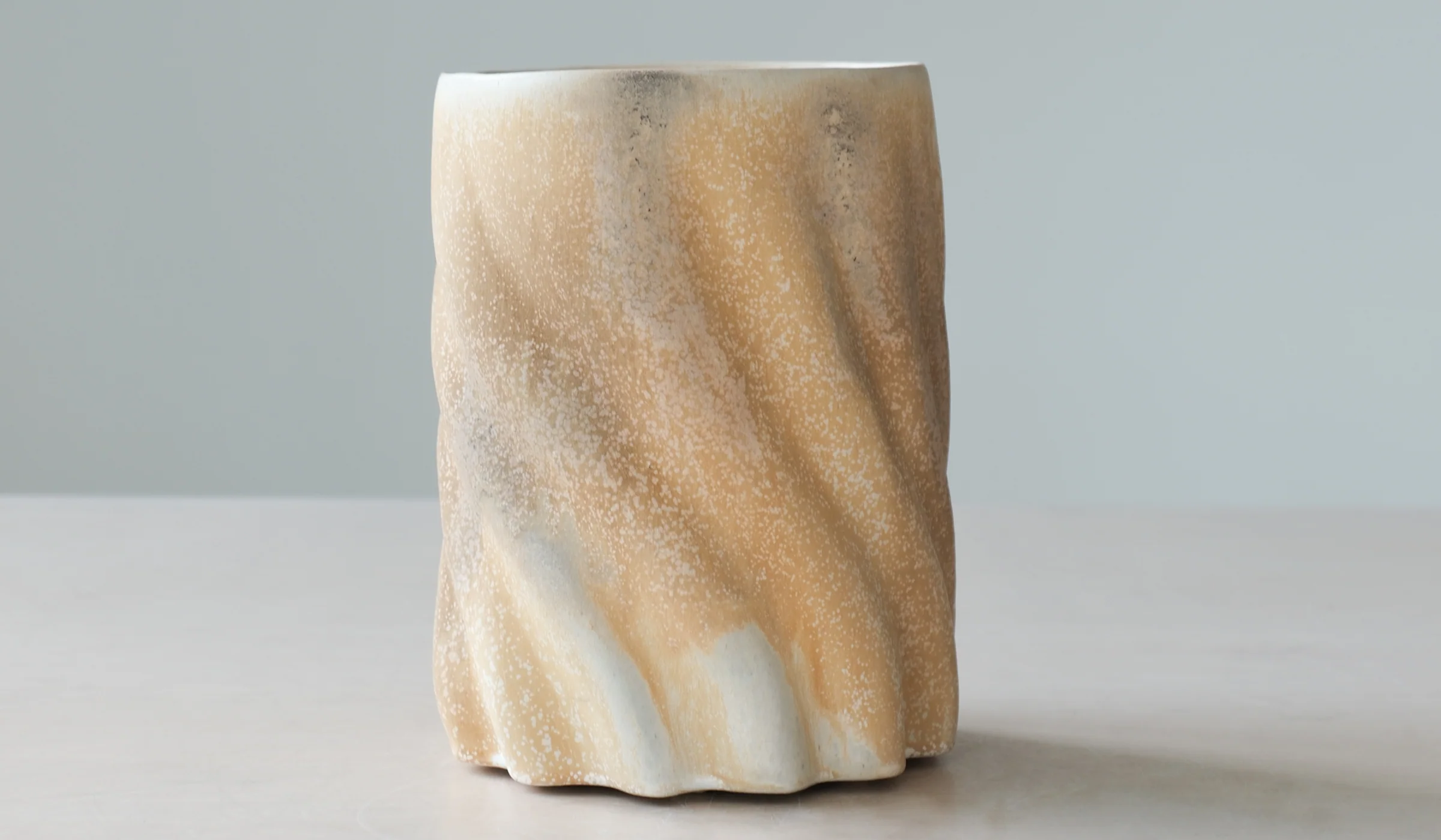 Clair Catillaz Strong Yellow Twist Vessel - Image 7