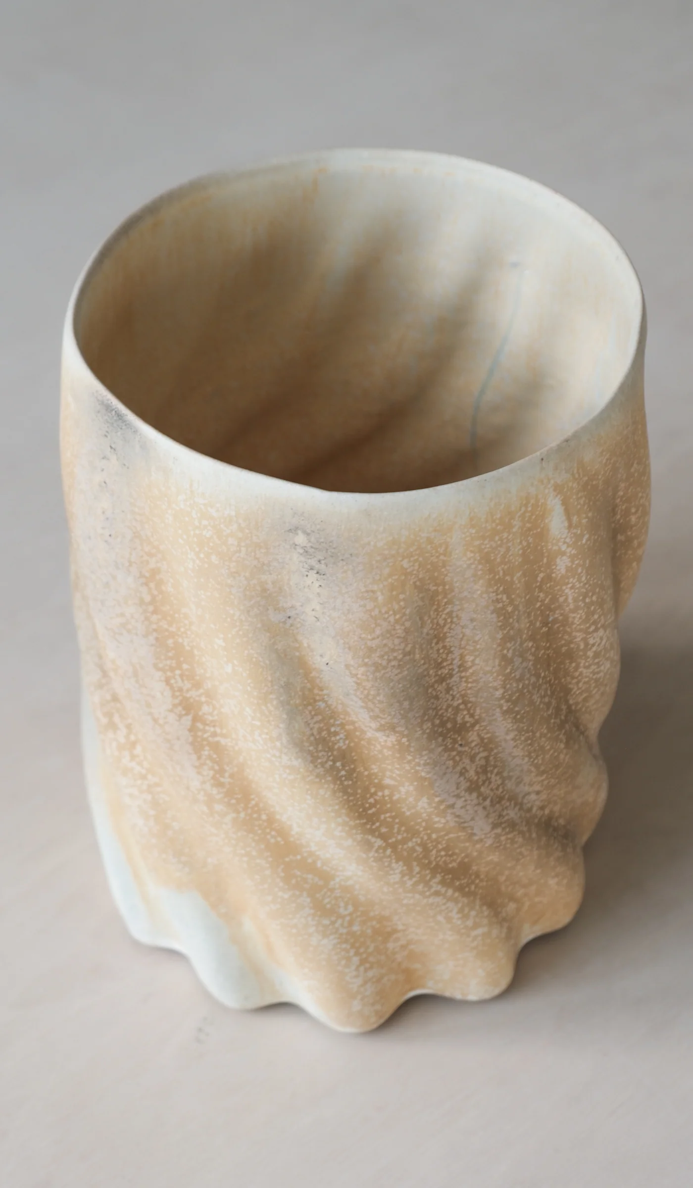Clair Catillaz Strong Yellow Twist Vessel - Image 9