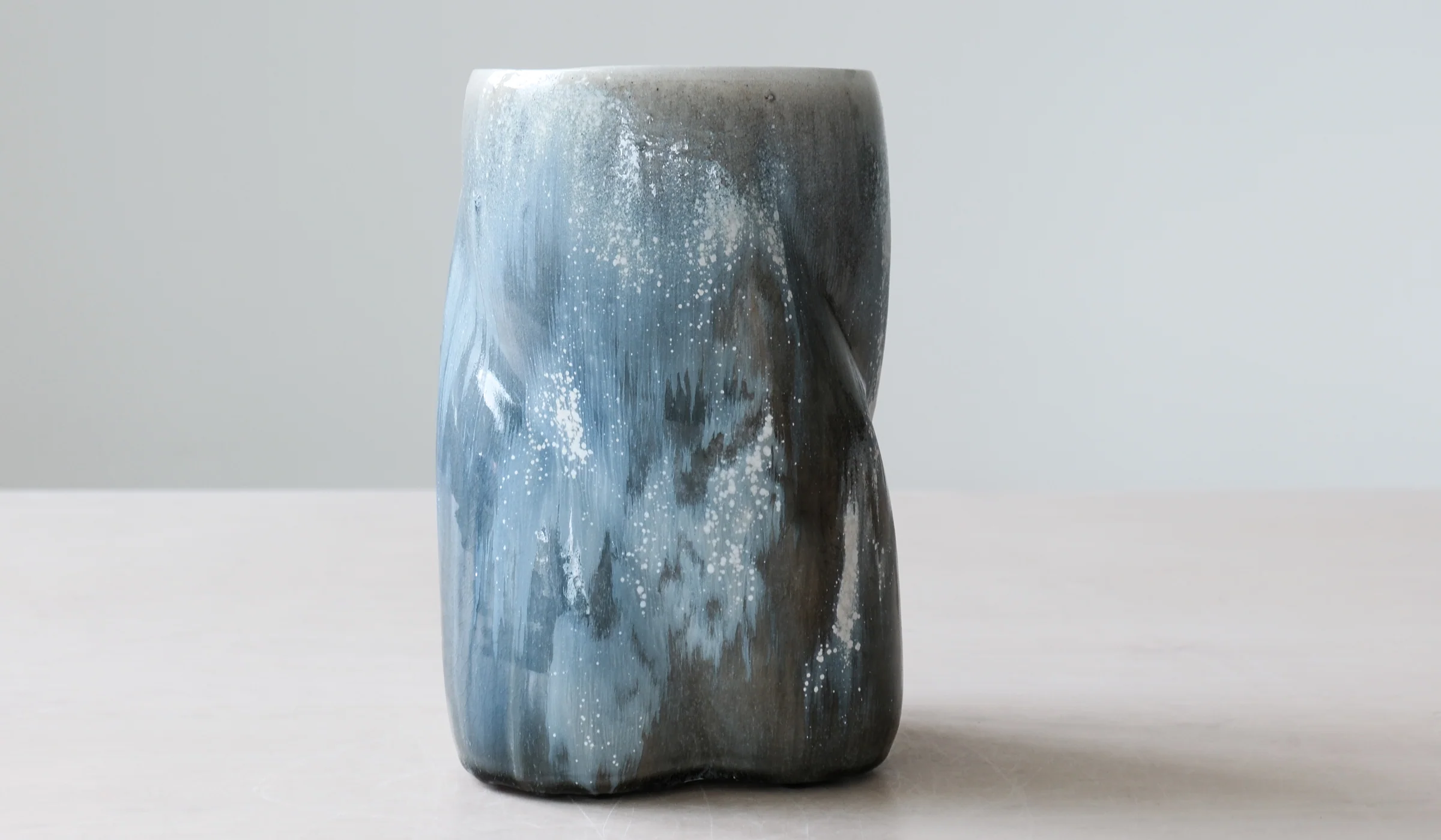 Clair Catillaz Tri Twist Blue Ash Vessel - Image 2