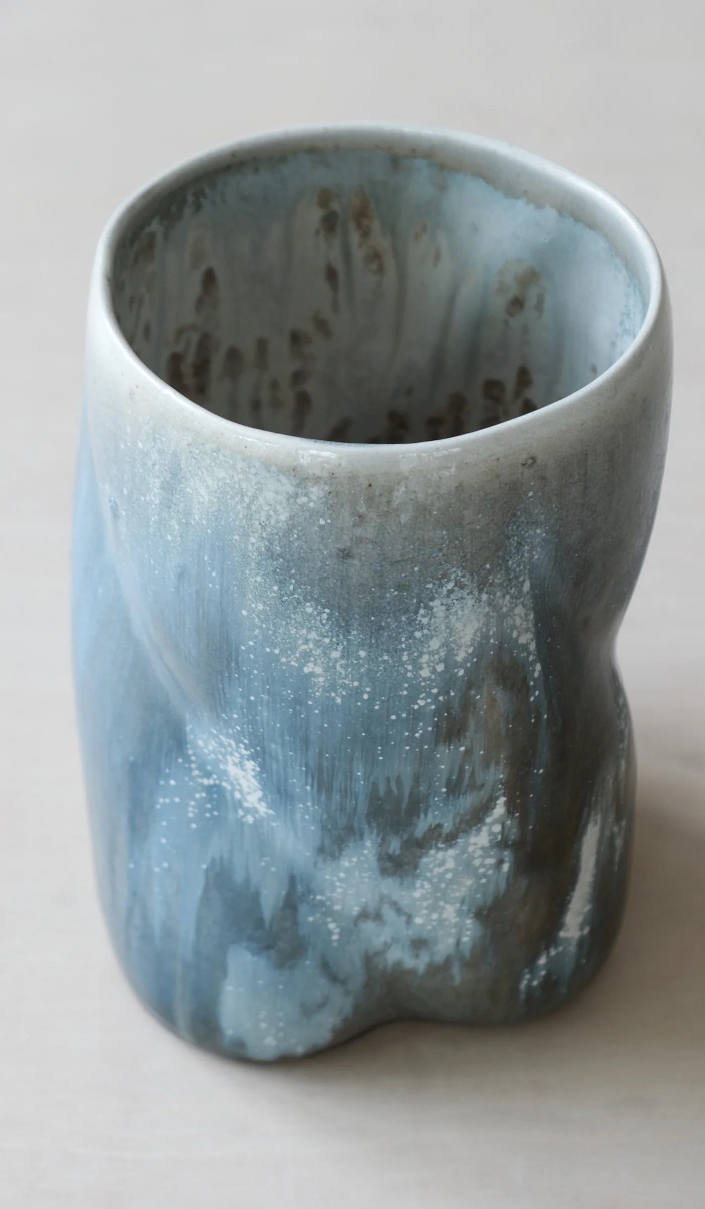 Clair Catillaz Tri Twist Blue Ash Vessel - Image 3