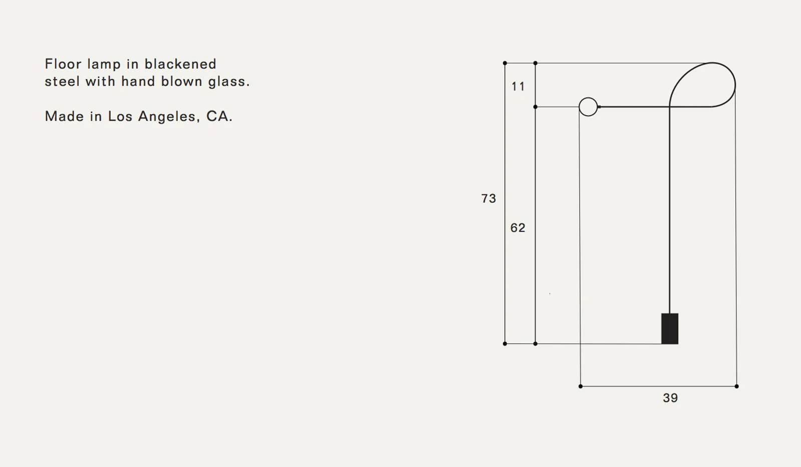 Estudio Persona Bow Floor Lamp - Image 4