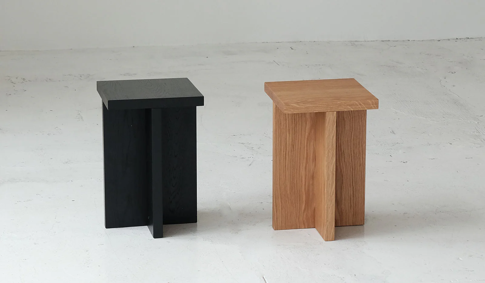Material Square Foundation Stool / Side Table - Image 4
