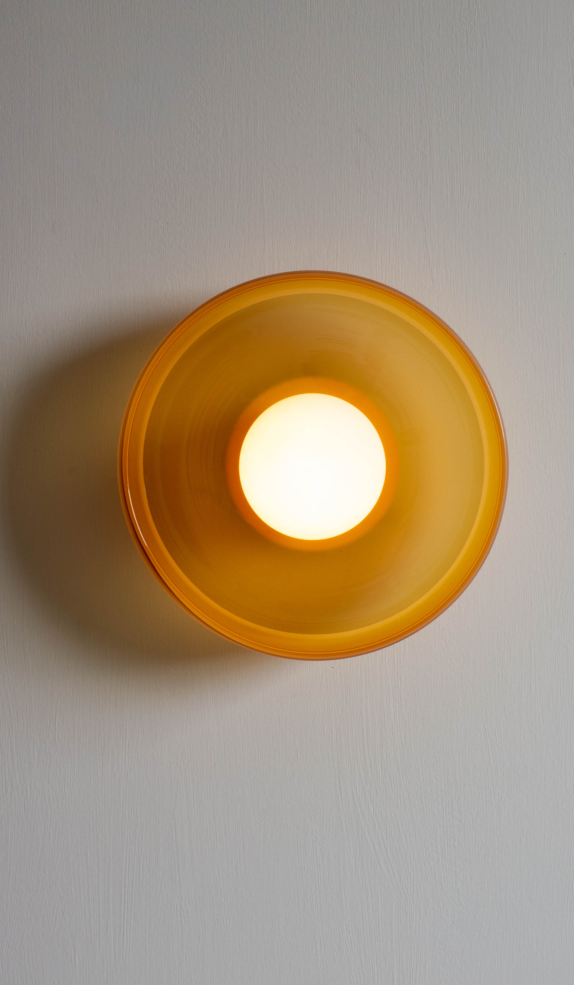 In Common With Sandblasted Amber Glass Disc Surface Mount - Image 10