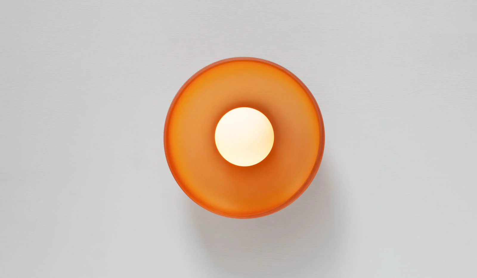 In Common With Sandblasted Amber Glass Disc Surface Mount - Image 12