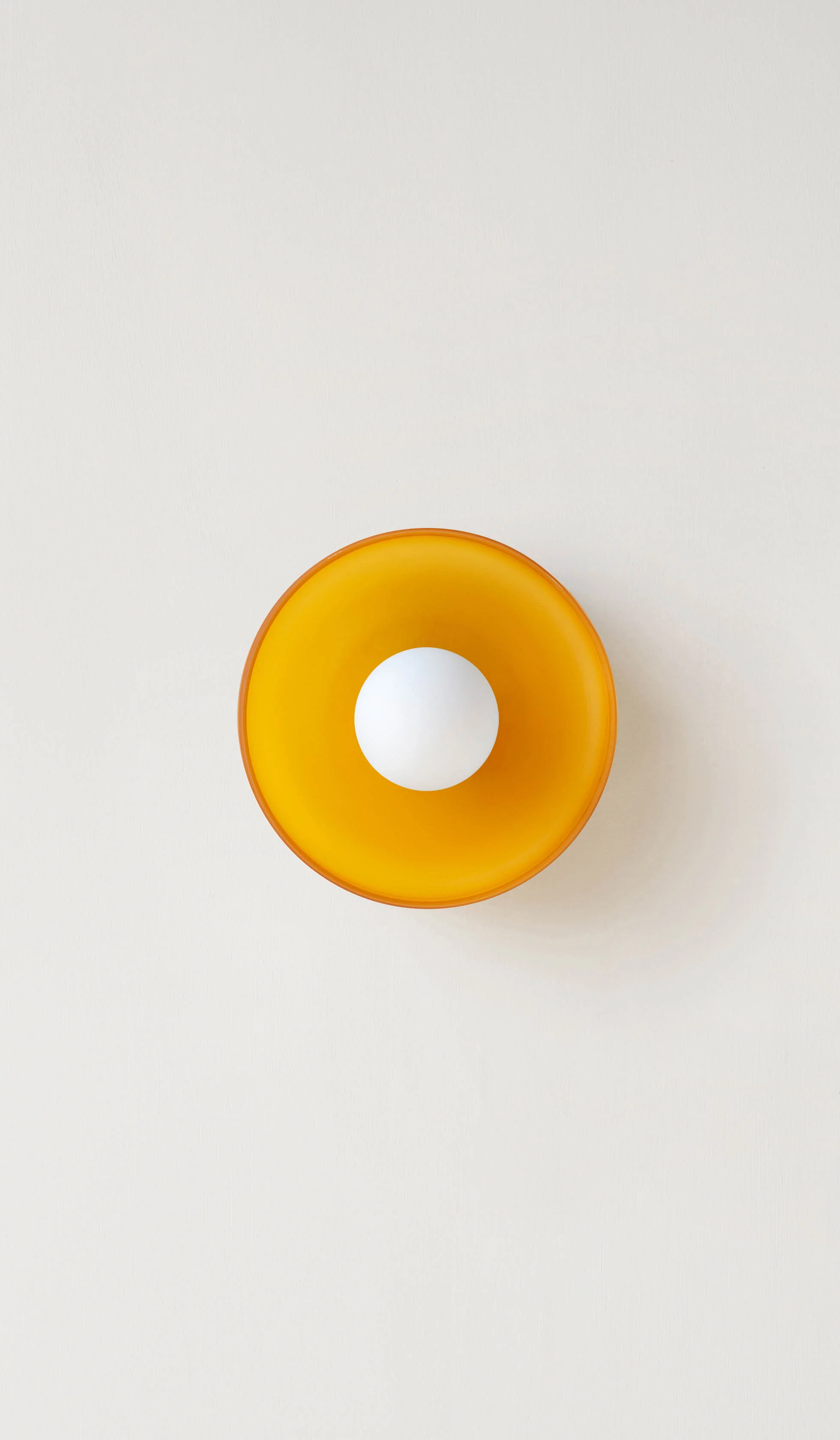 In Common With Sandblasted Amber Glass Disc Surface Mount - Image 13