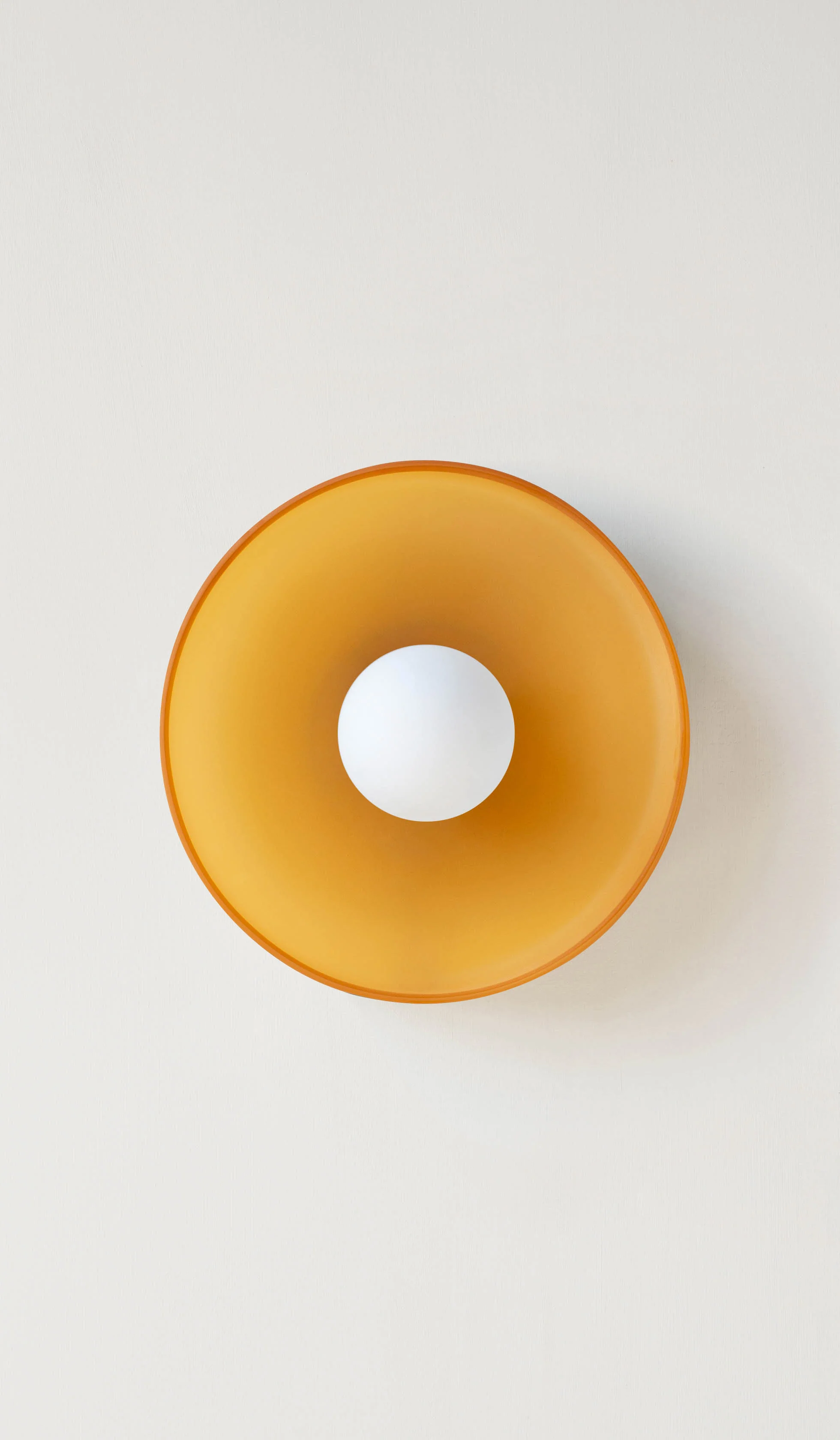 In Common With Sandblasted Amber Glass Disc Surface Mount - Image 14