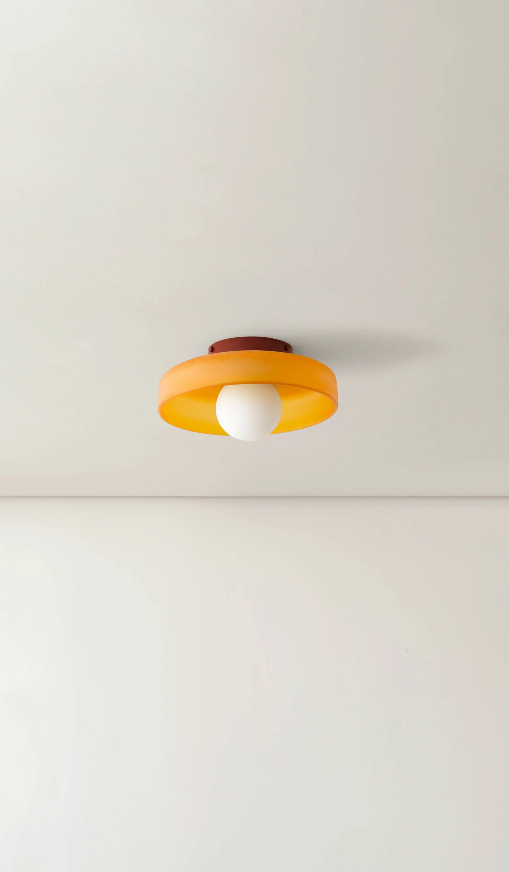 In Common With Sandblasted Amber Glass Disc Surface Mount - Image 17