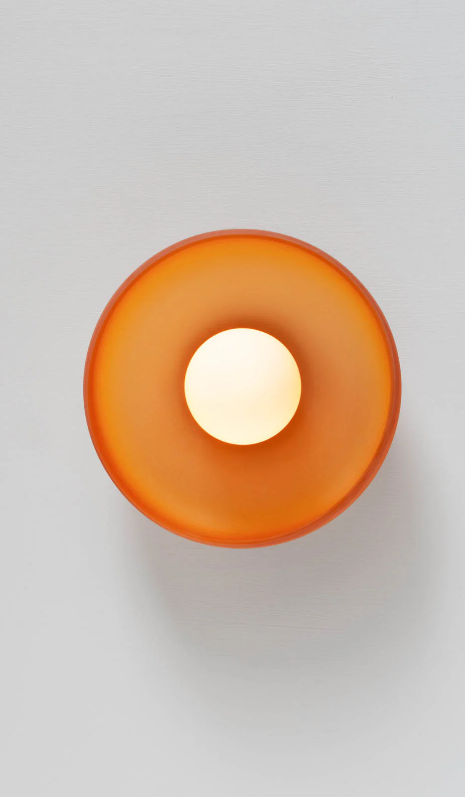 In Common With Sandblasted Amber Glass Disc Surface Mount - Image 18