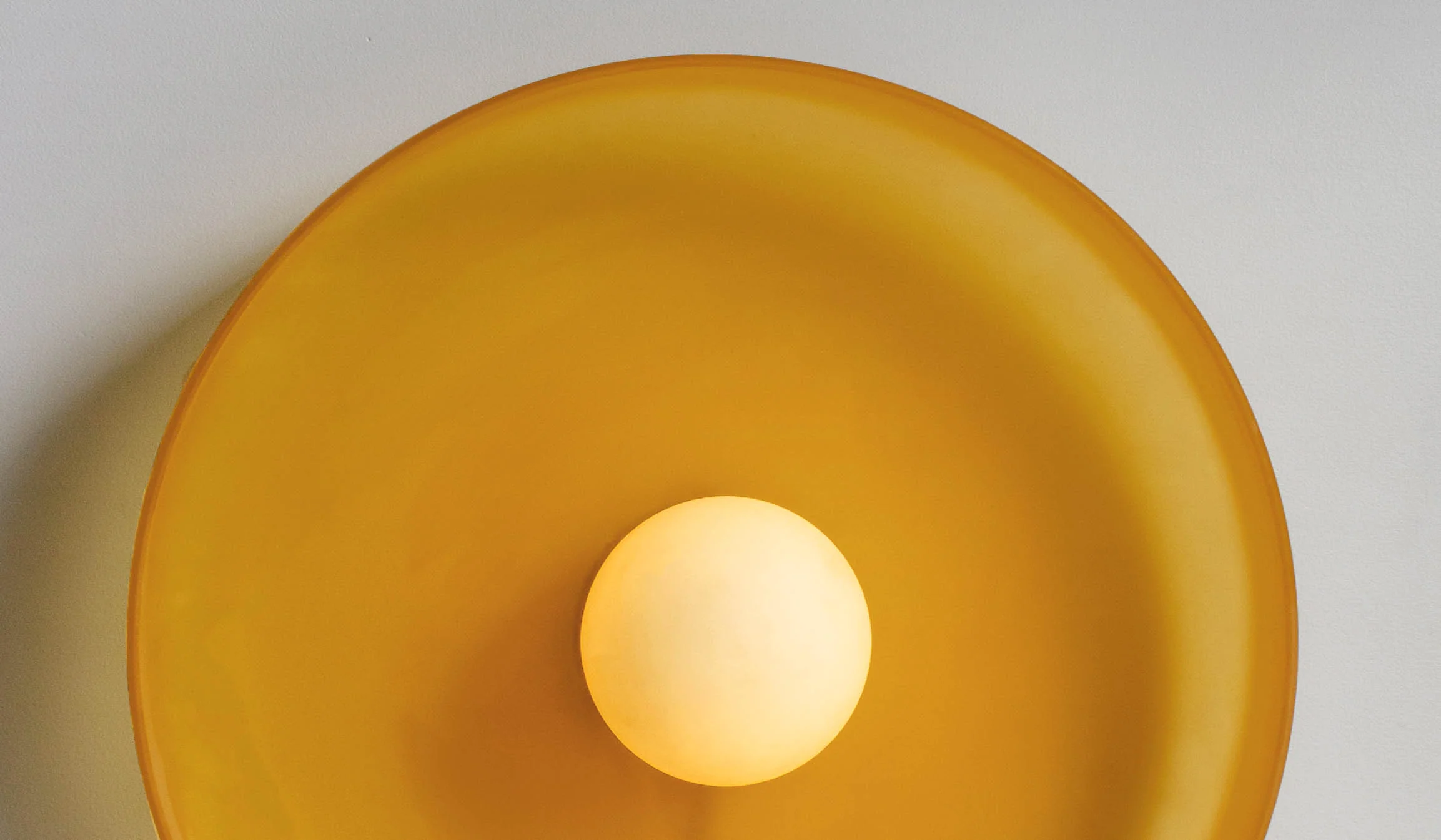 In Common With Sandblasted Amber Glass Disc Surface Mount - Image 19