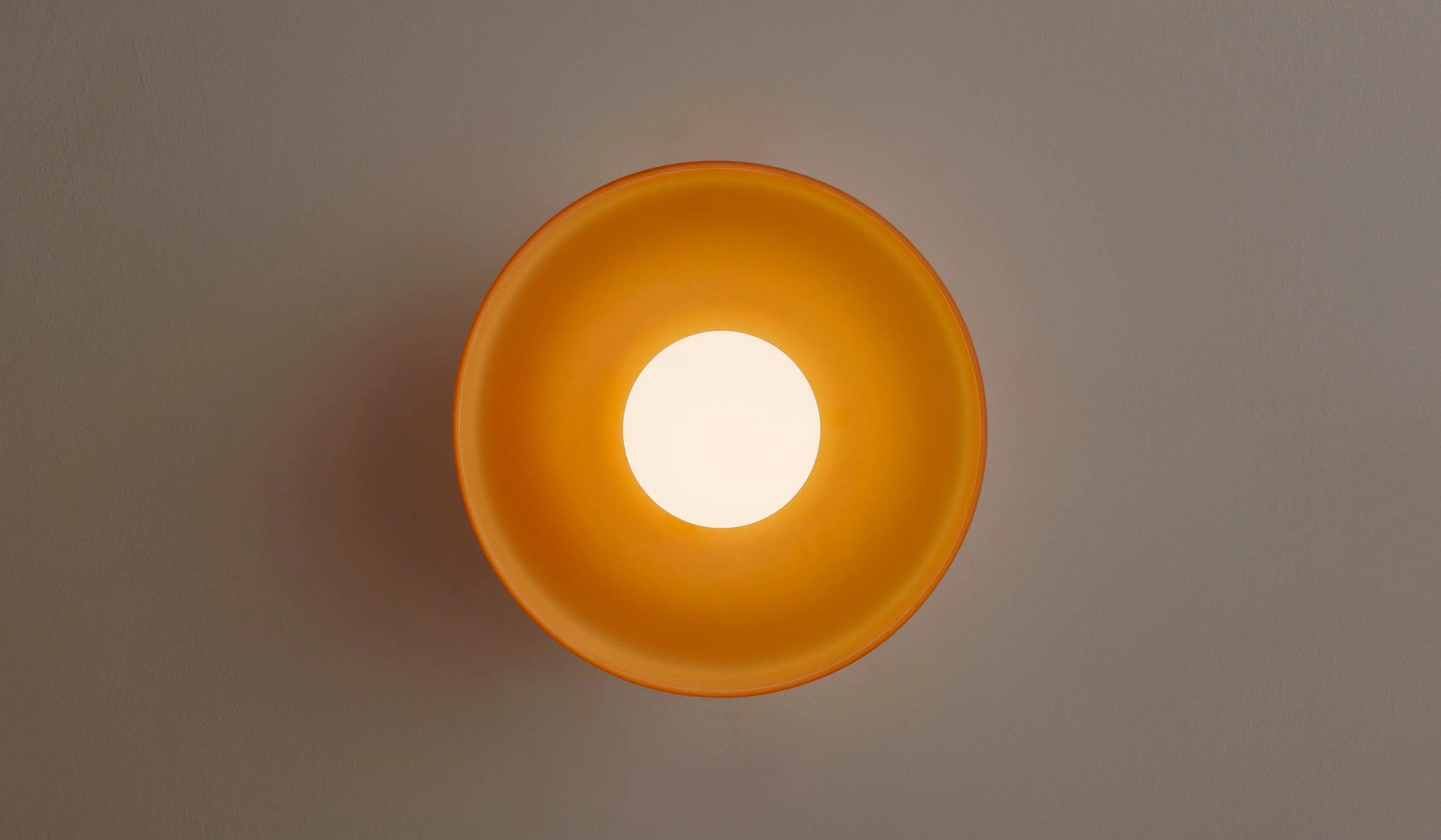 In Common With Sandblasted Amber Glass Disc Surface Mount - Image 2