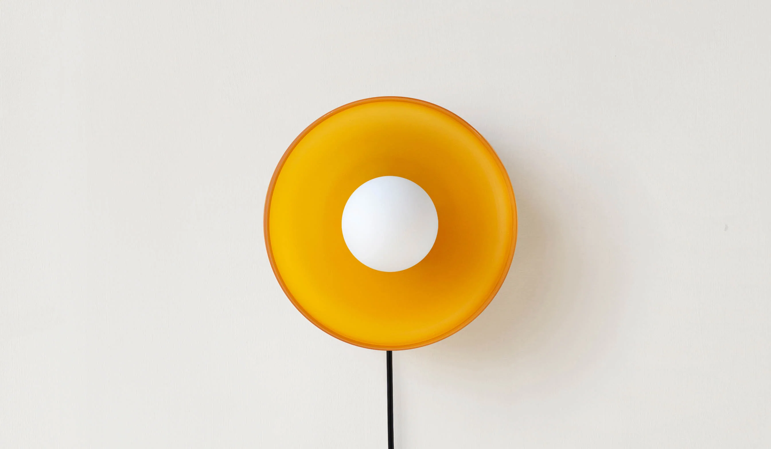 In Common With Sandblasted Amber Glass Disc Surface Mount - Image 22