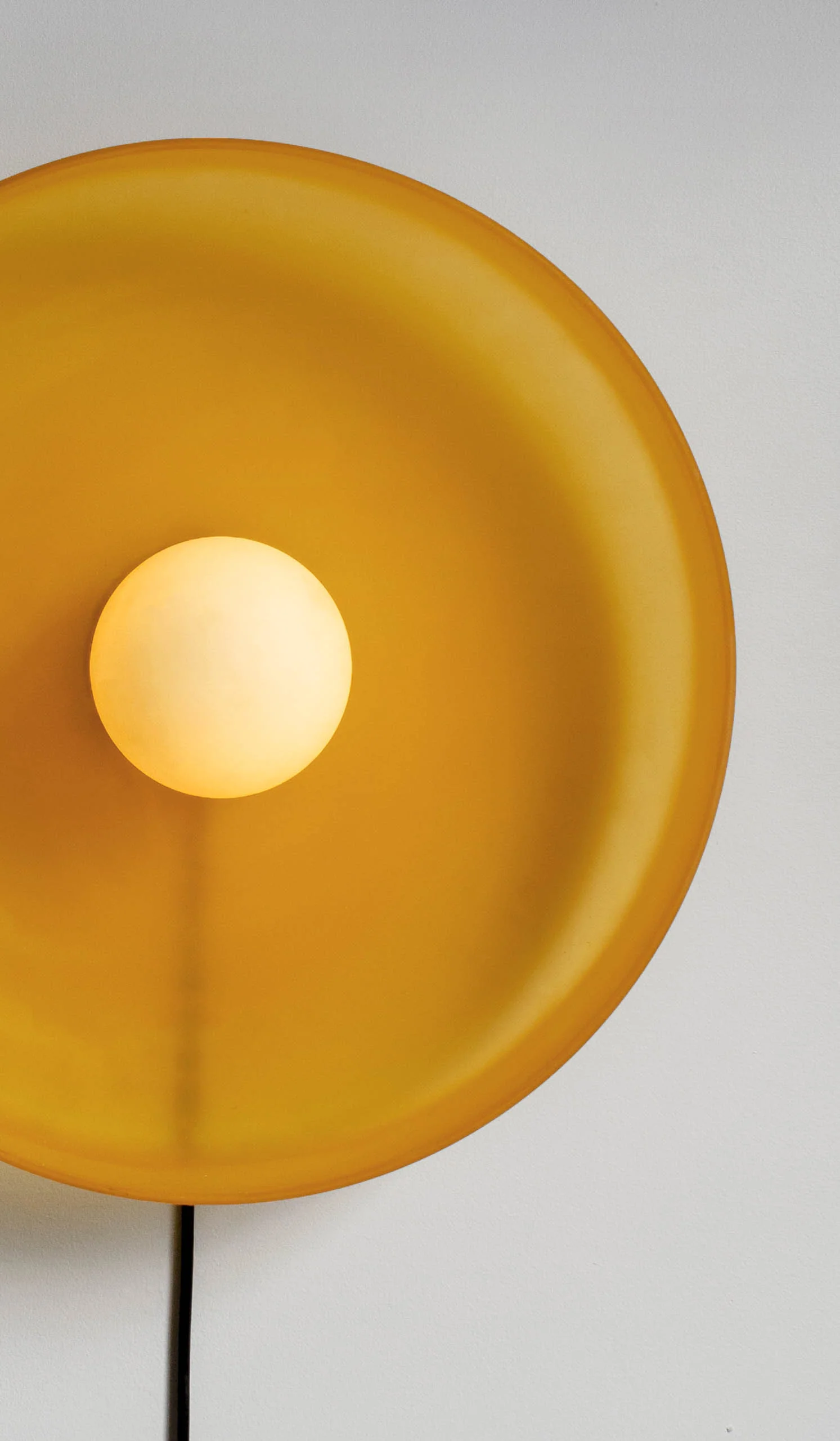 In Common With Sandblasted Amber Glass Disc Surface Mount - Image 24
