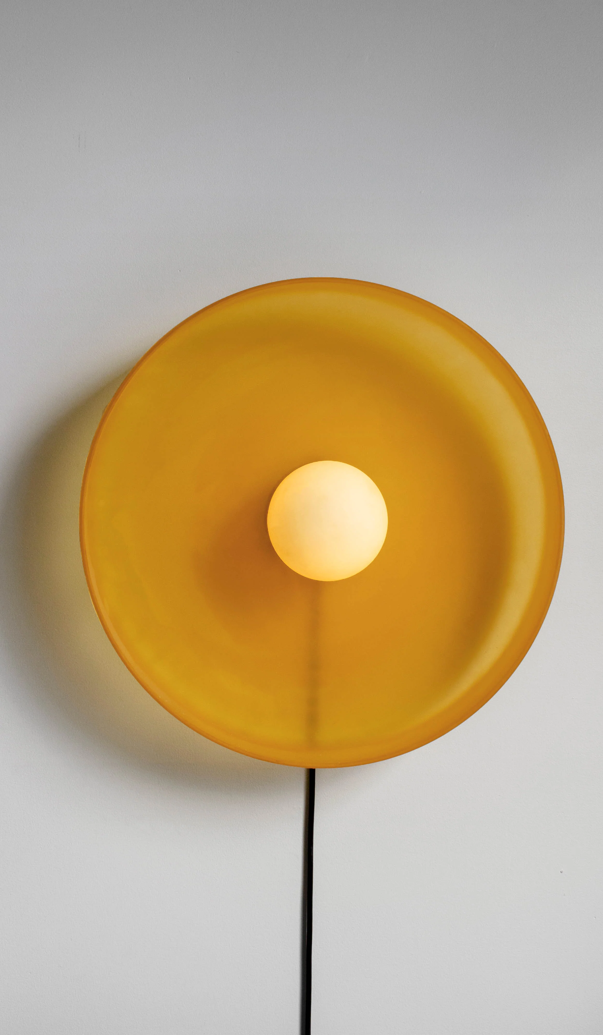In Common With Sandblasted Amber Glass Disc Surface Mount - Image 25