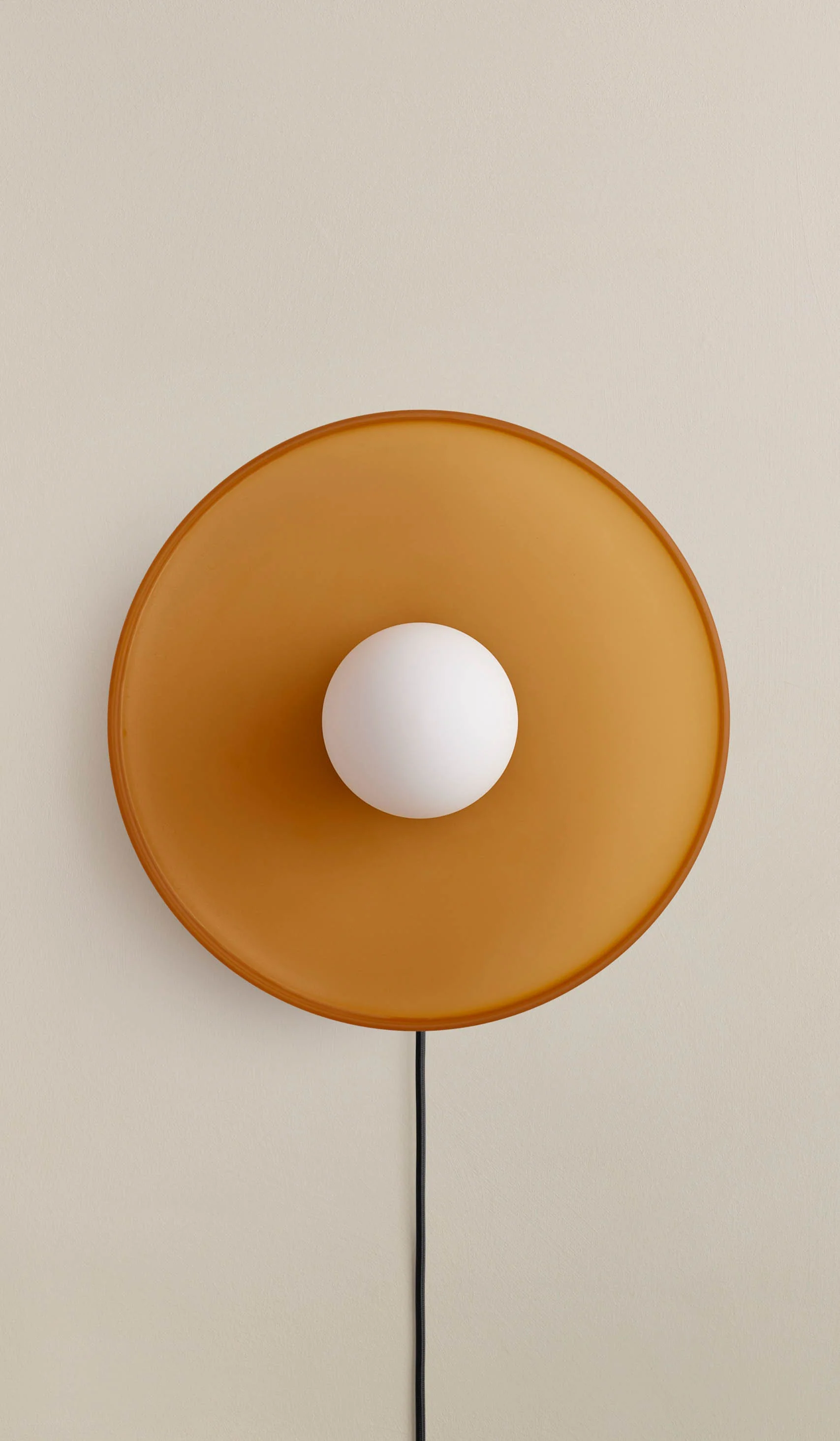 In Common With Sandblasted Amber Glass Disc Surface Mount - Image 28