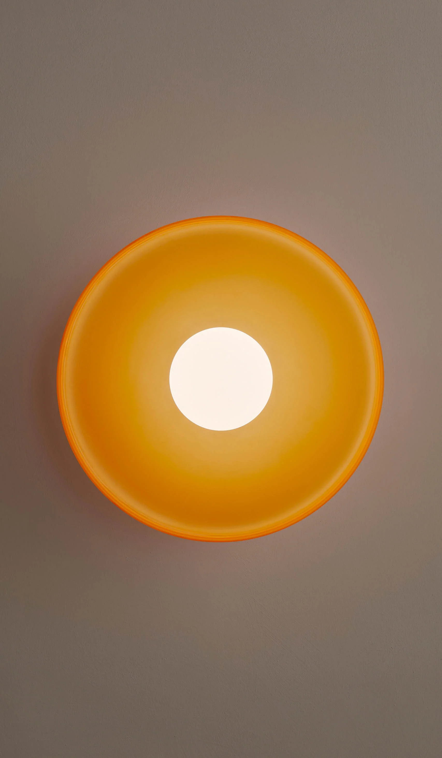 In Common With Sandblasted Amber Glass Disc Surface Mount - Image 9