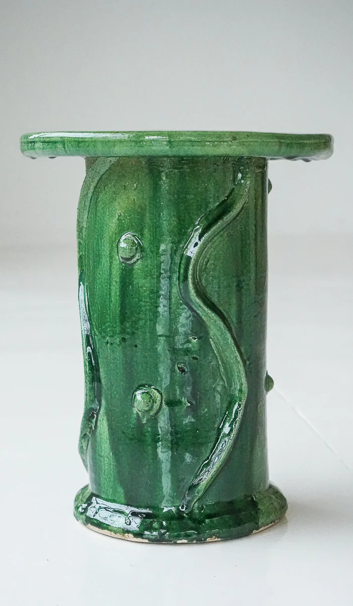 Jordan McDonald Bottle Green Ceramic Side Table - Image 3