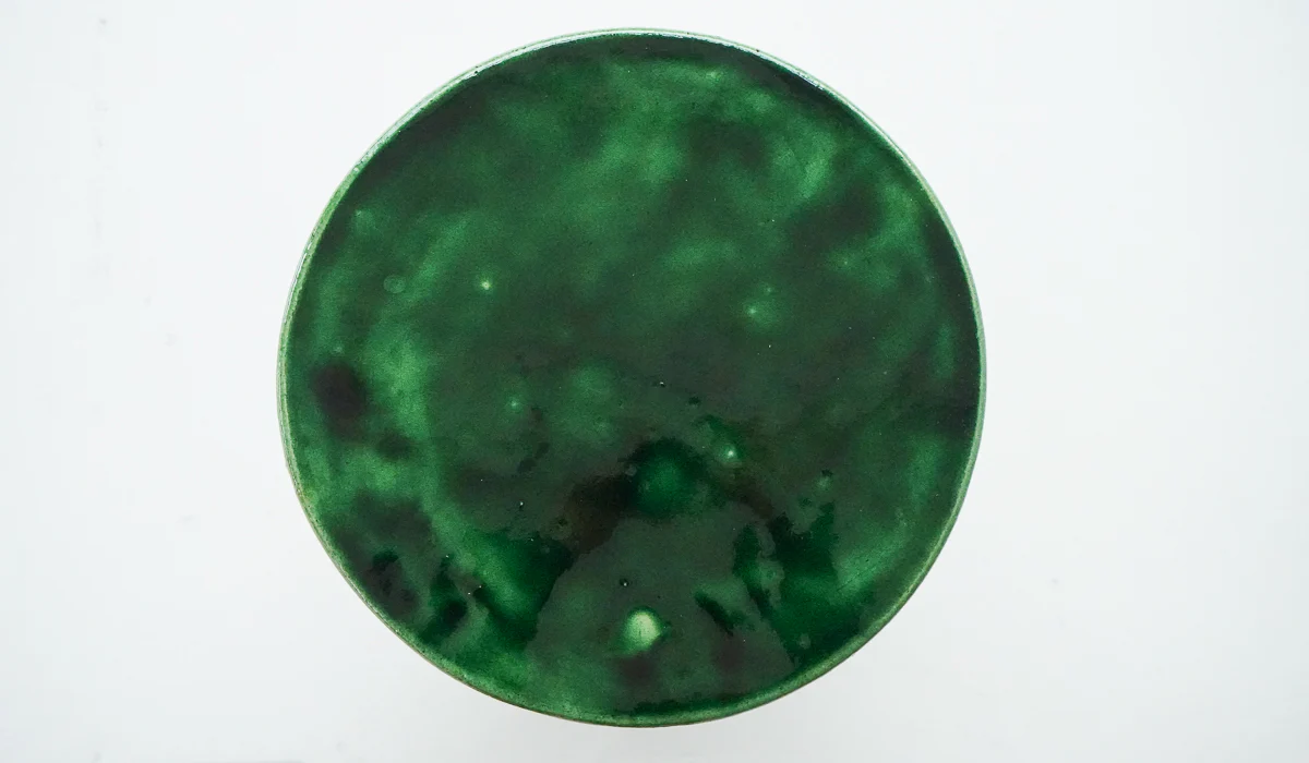 Jordan McDonald Bottle Green Ceramic Side Table - Image 4