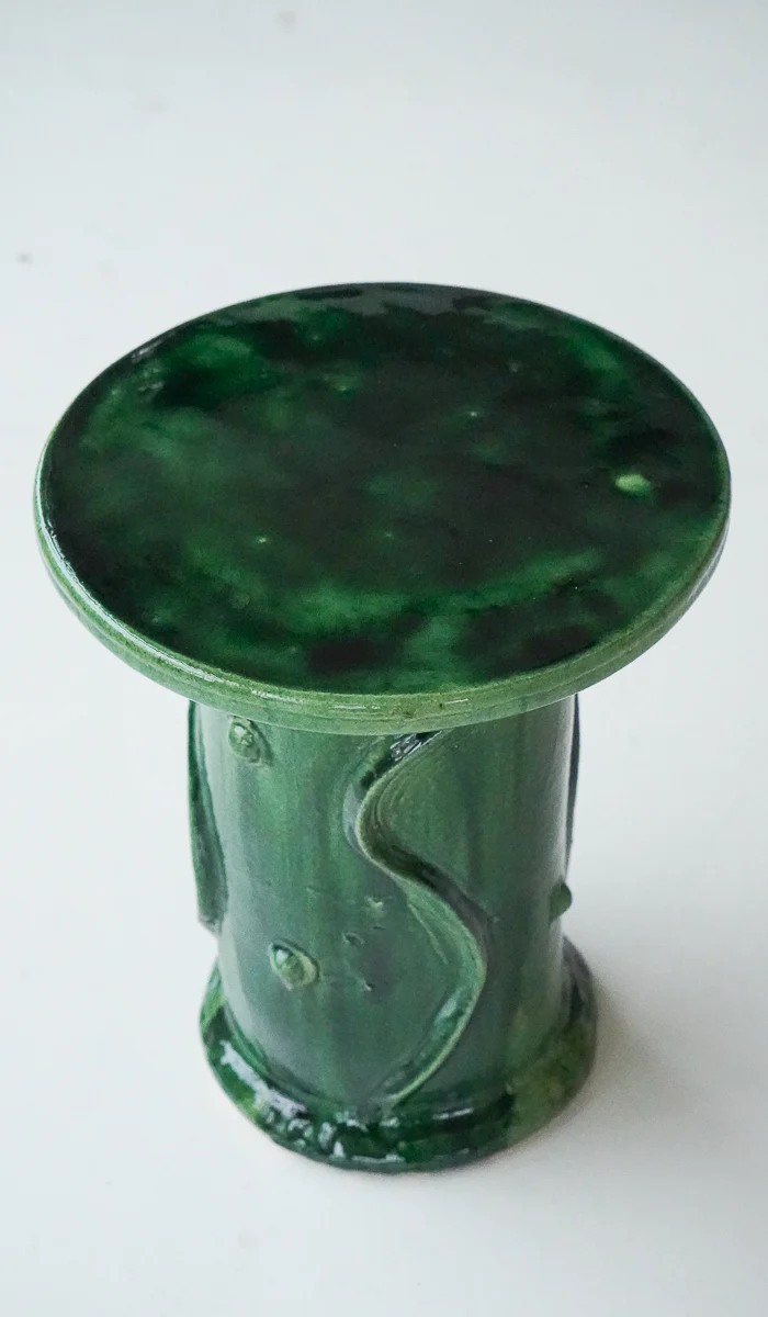 Jordan McDonald Bottle Green Ceramic Side Table - Image 5