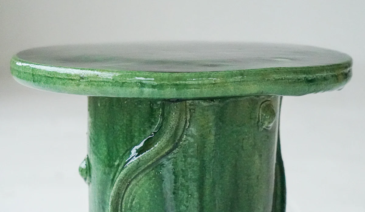 Jordan McDonald Bottle Green Ceramic Side Table - Image 7