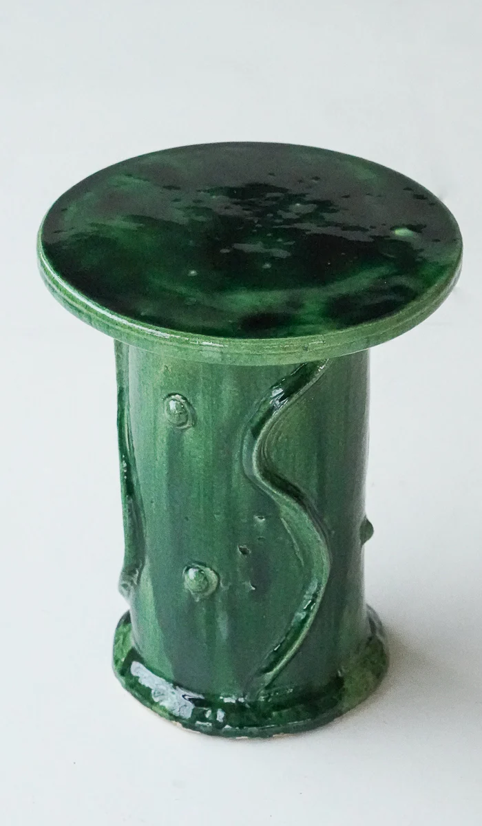 Jordan McDonald Bottle Green Ceramic Side Table - Image 9