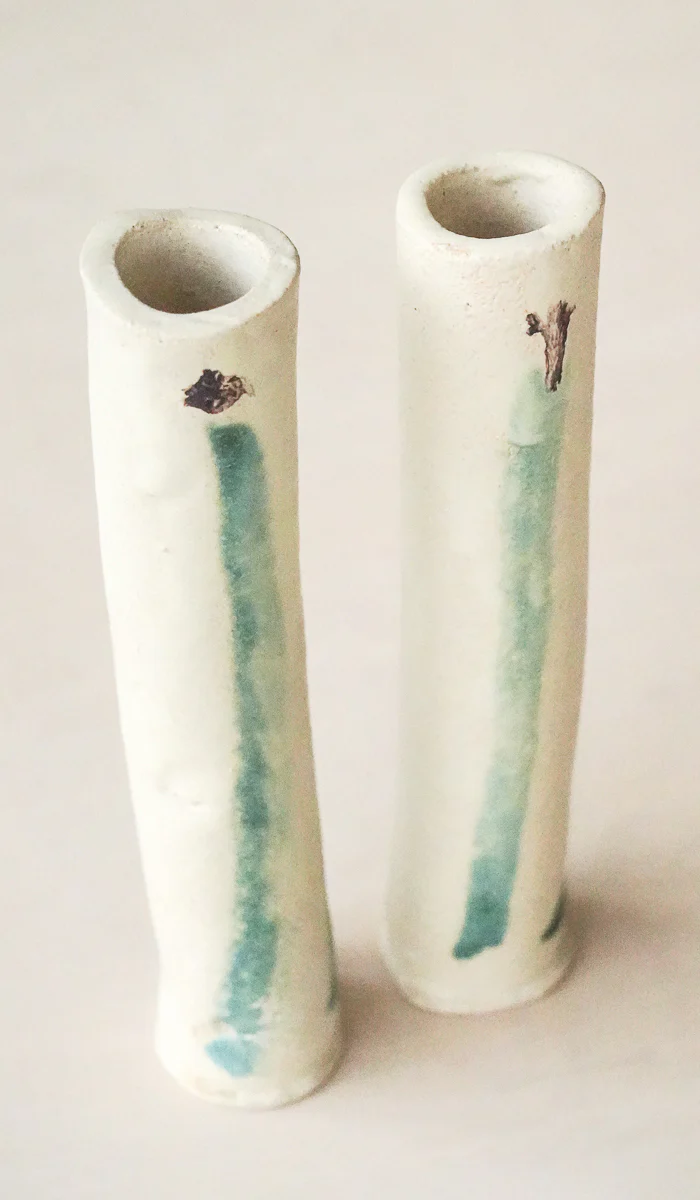 Jordan McDonald Pair of Cylinder Stem Vases - Image 10