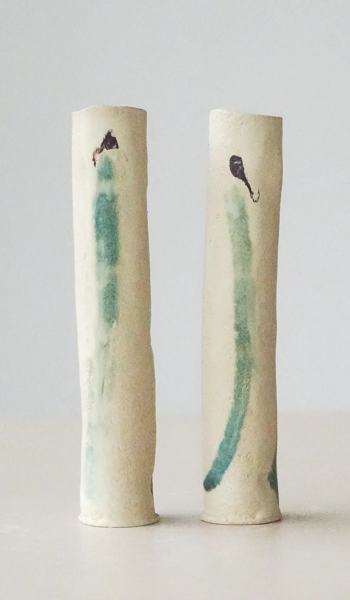 Jordan McDonald Pair of Cylinder Stem Vases - Image 3