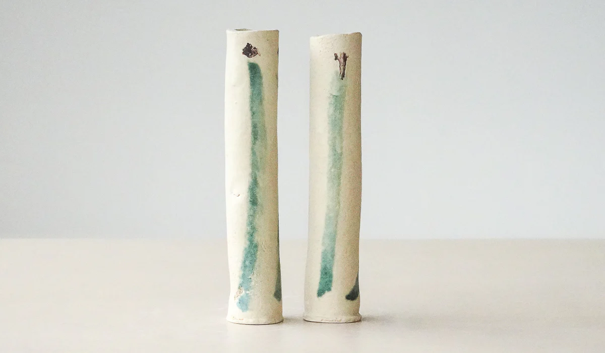 Jordan McDonald Pair of Cylinder Stem Vases - Image 7