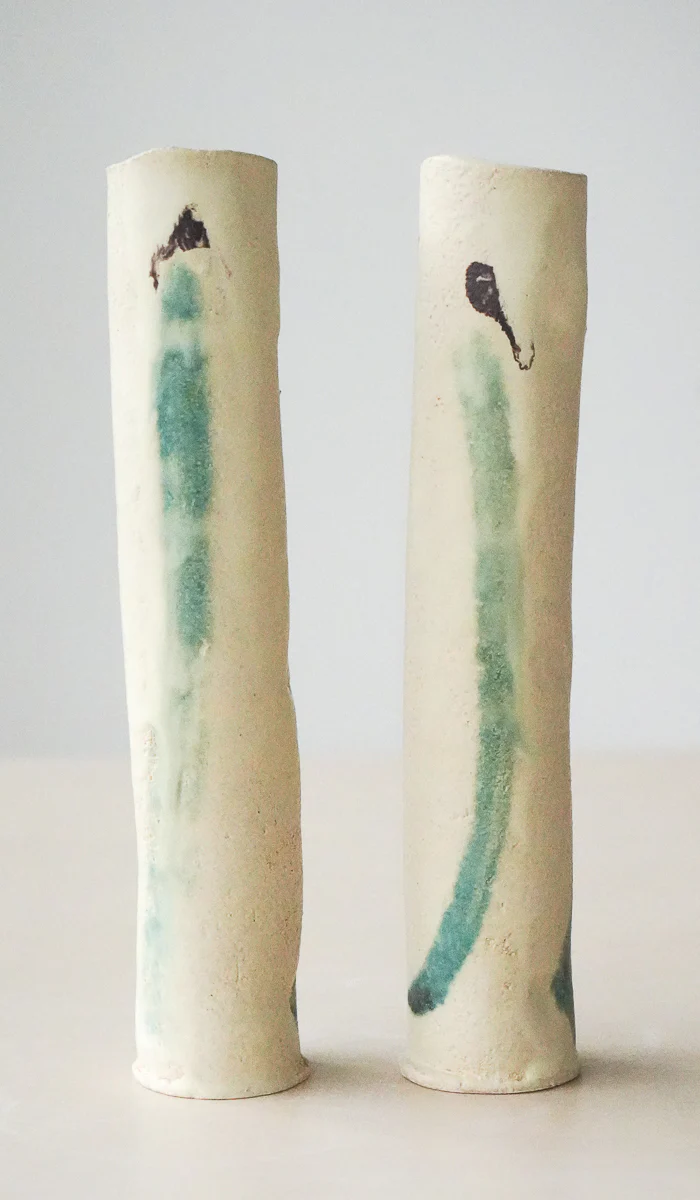 Jordan McDonald Pair of Cylinder Stem Vases - Image 8