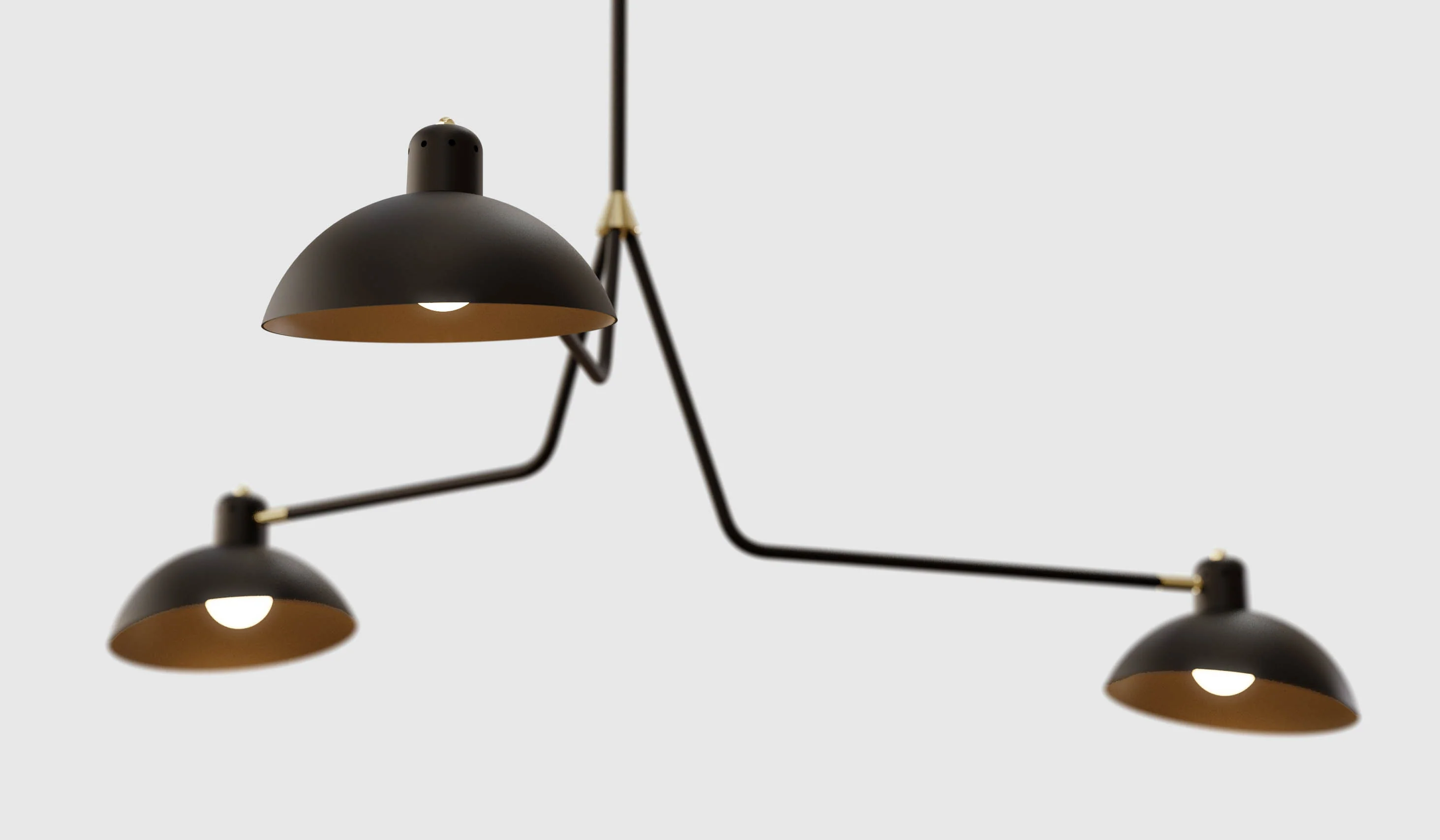 Lambert & Fils Waldorf 07 Suspension Triple Chandelier - Image 8